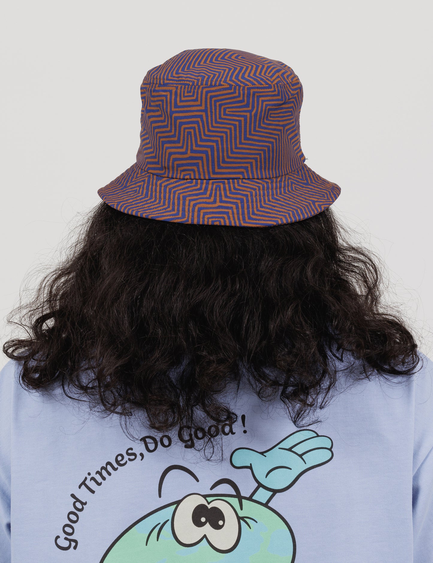 Printed Bucket Hat (Geometric)