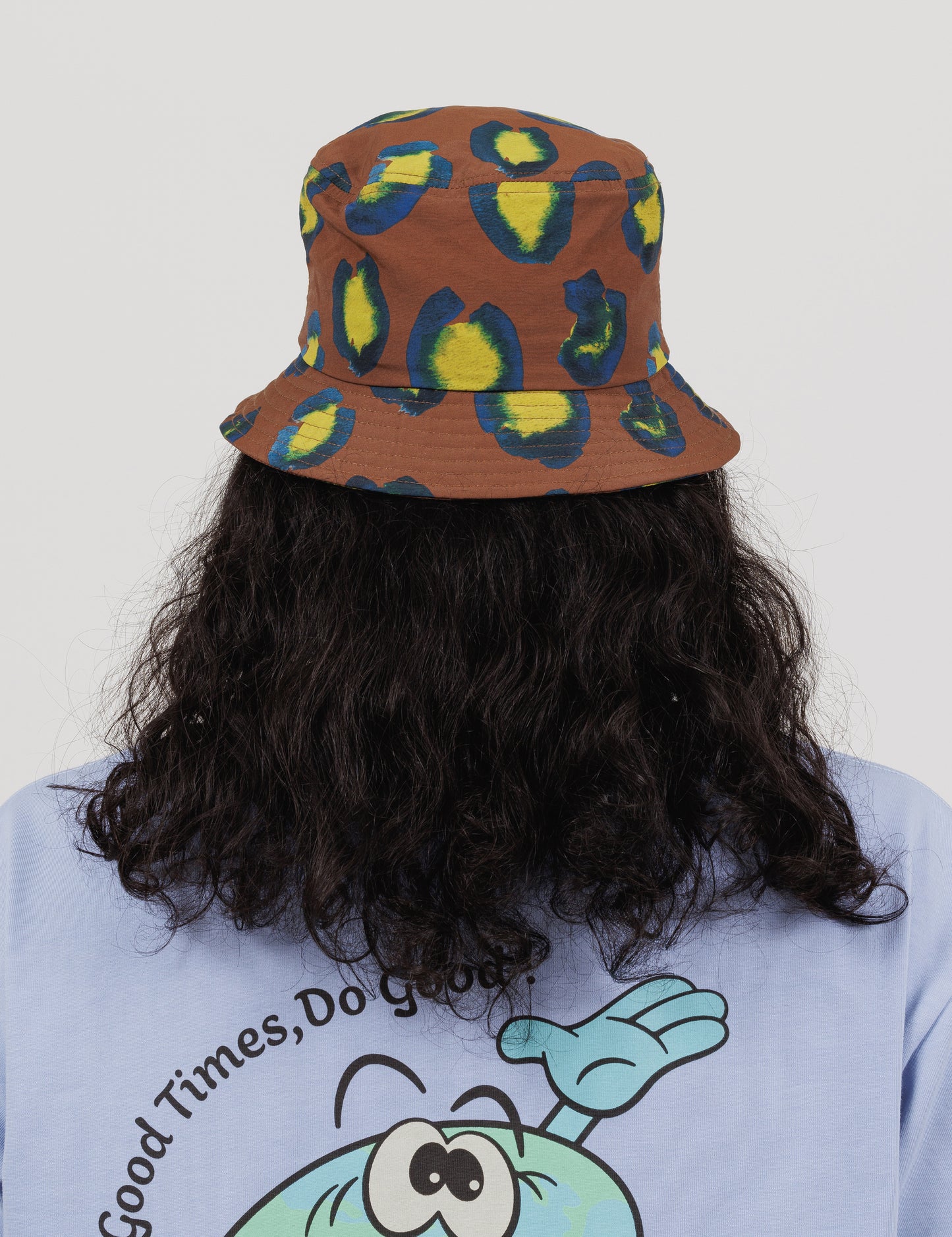 Printed Bucket Hat (Animal Brown)