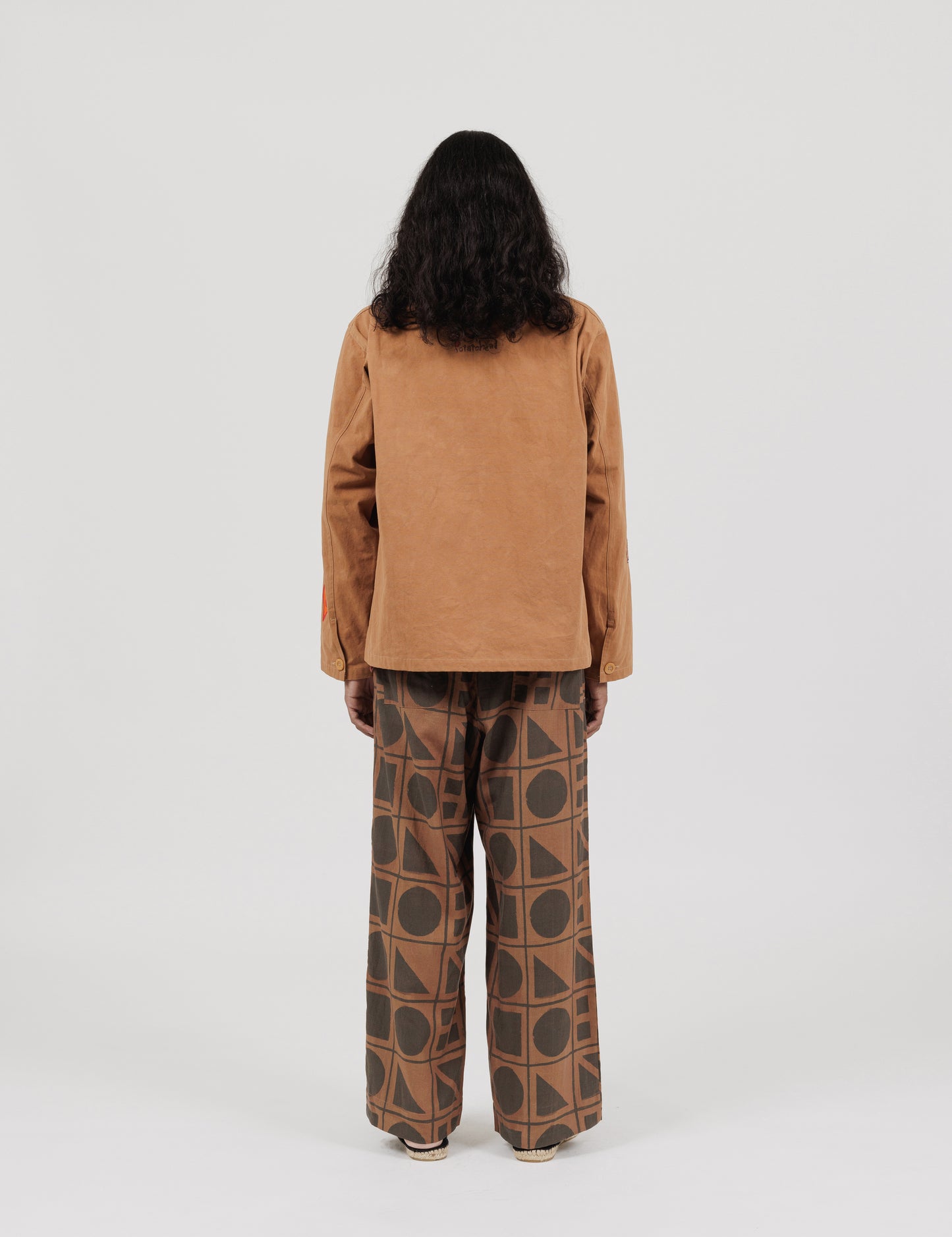 Natural Dyed Work Jacket (Light Brown)