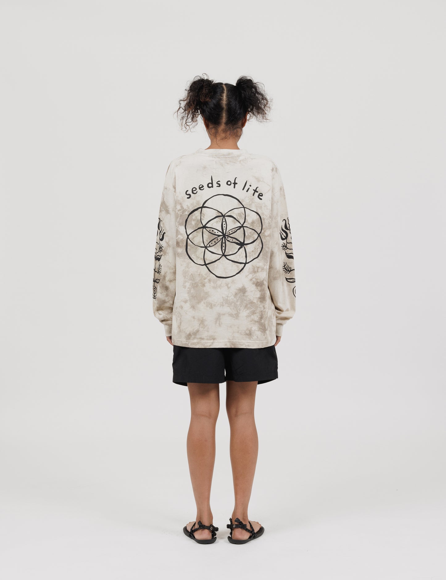 Seeds Of Life Long Sleeve T-Shirts (Almond)
