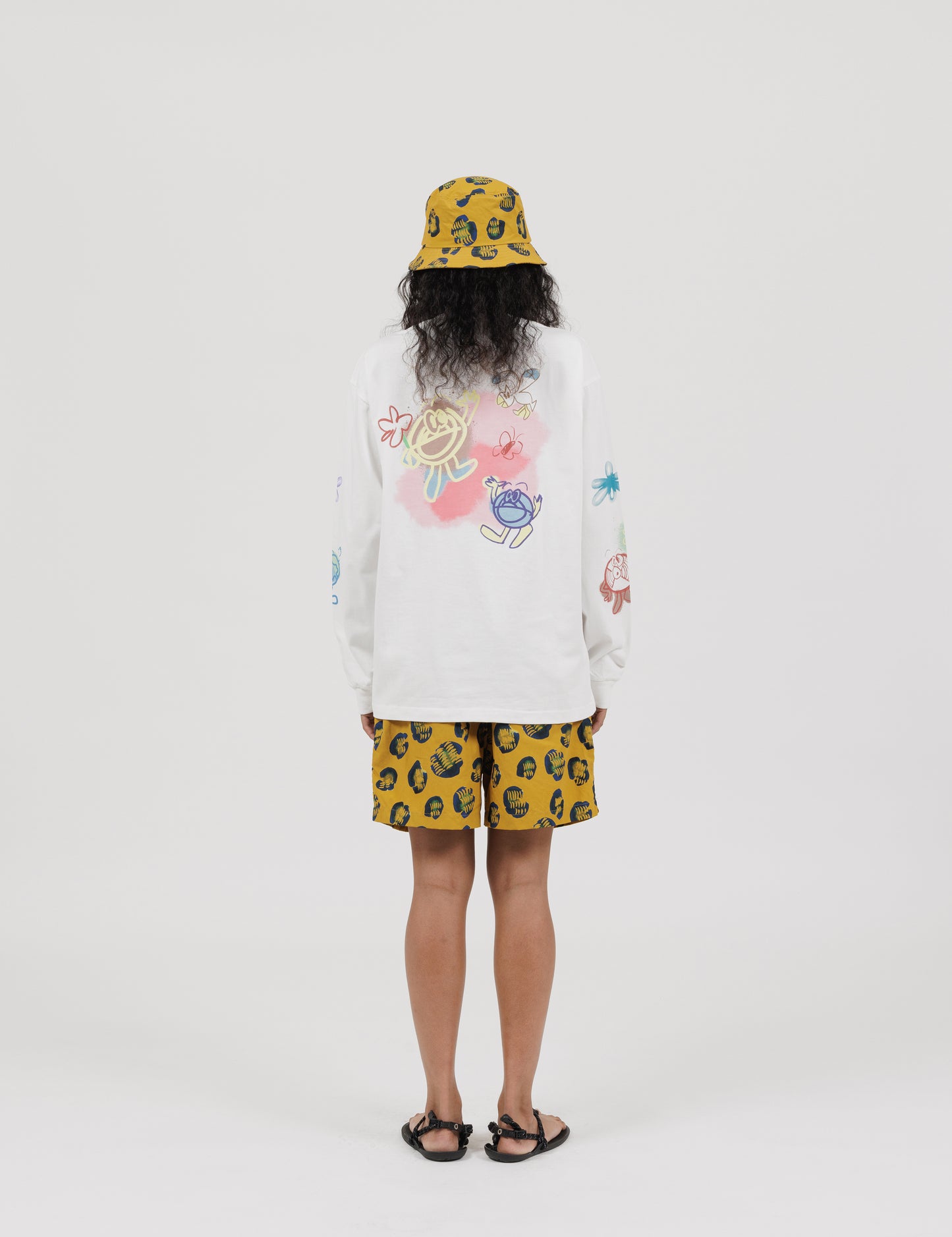 Printed Swim Shorts (Animal Mustard)