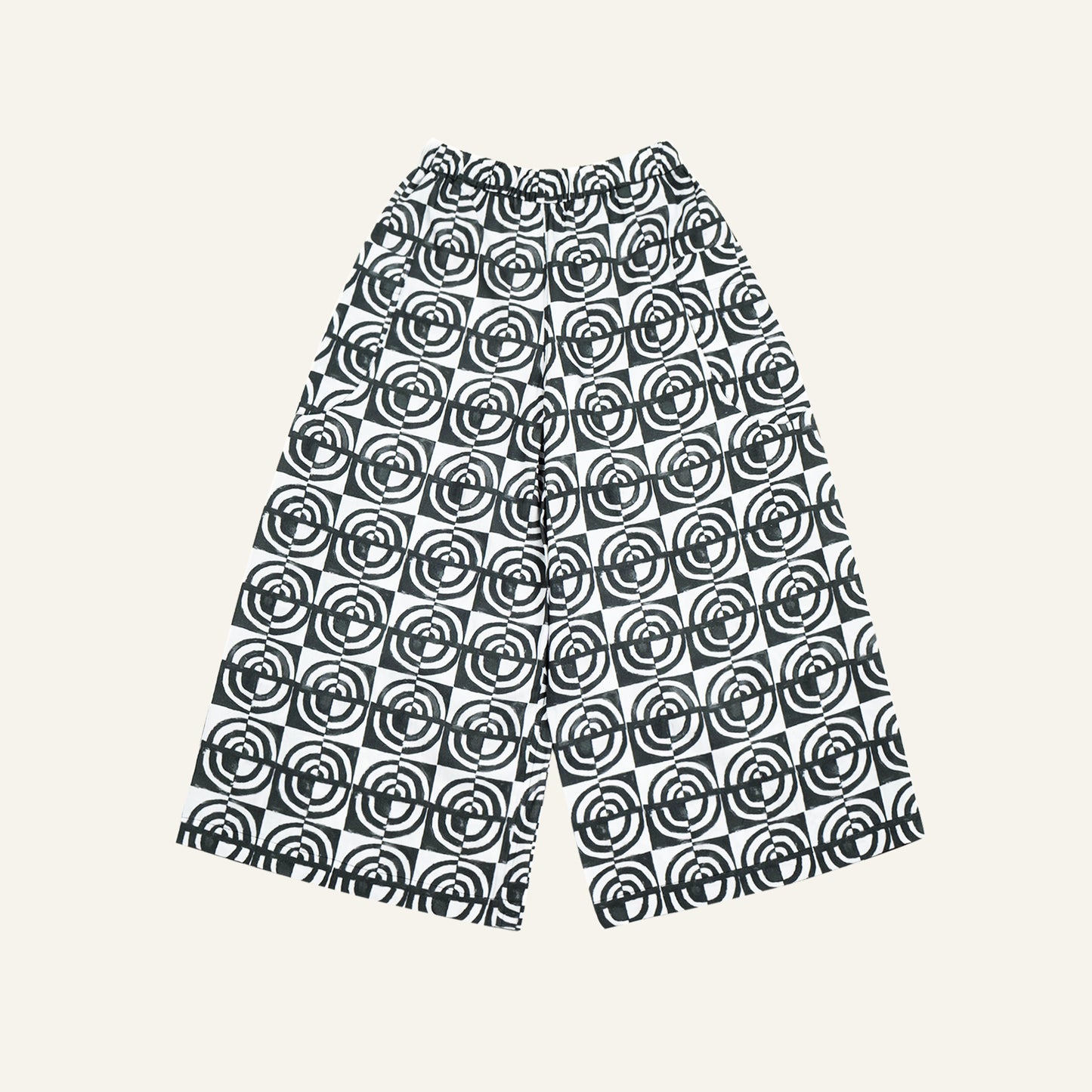 Monogram Block Print Sarong Pants
