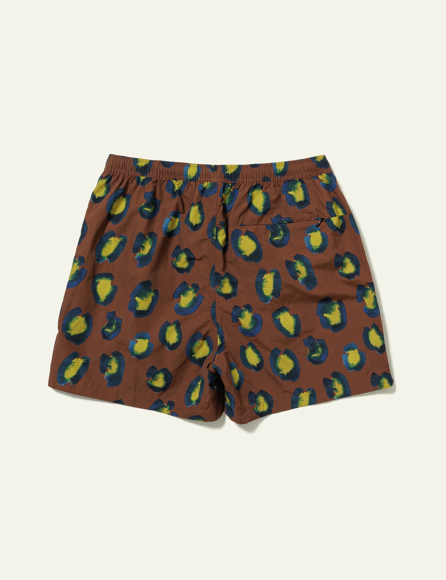 Printed Swim Shorts (Animal Brown)