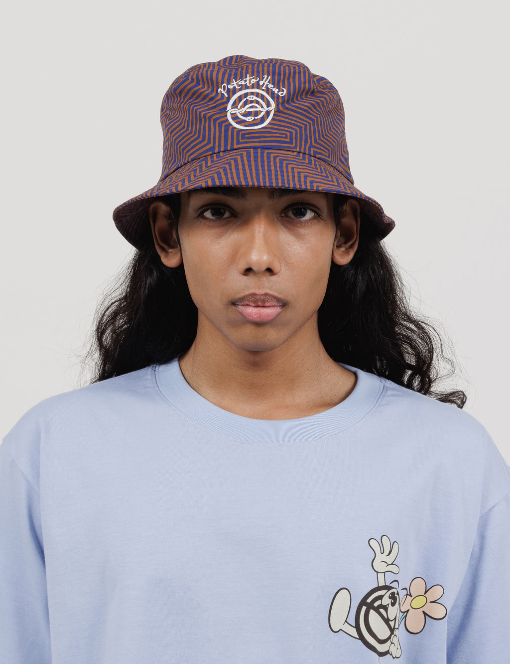 Printed Bucket Hat (Geometric)