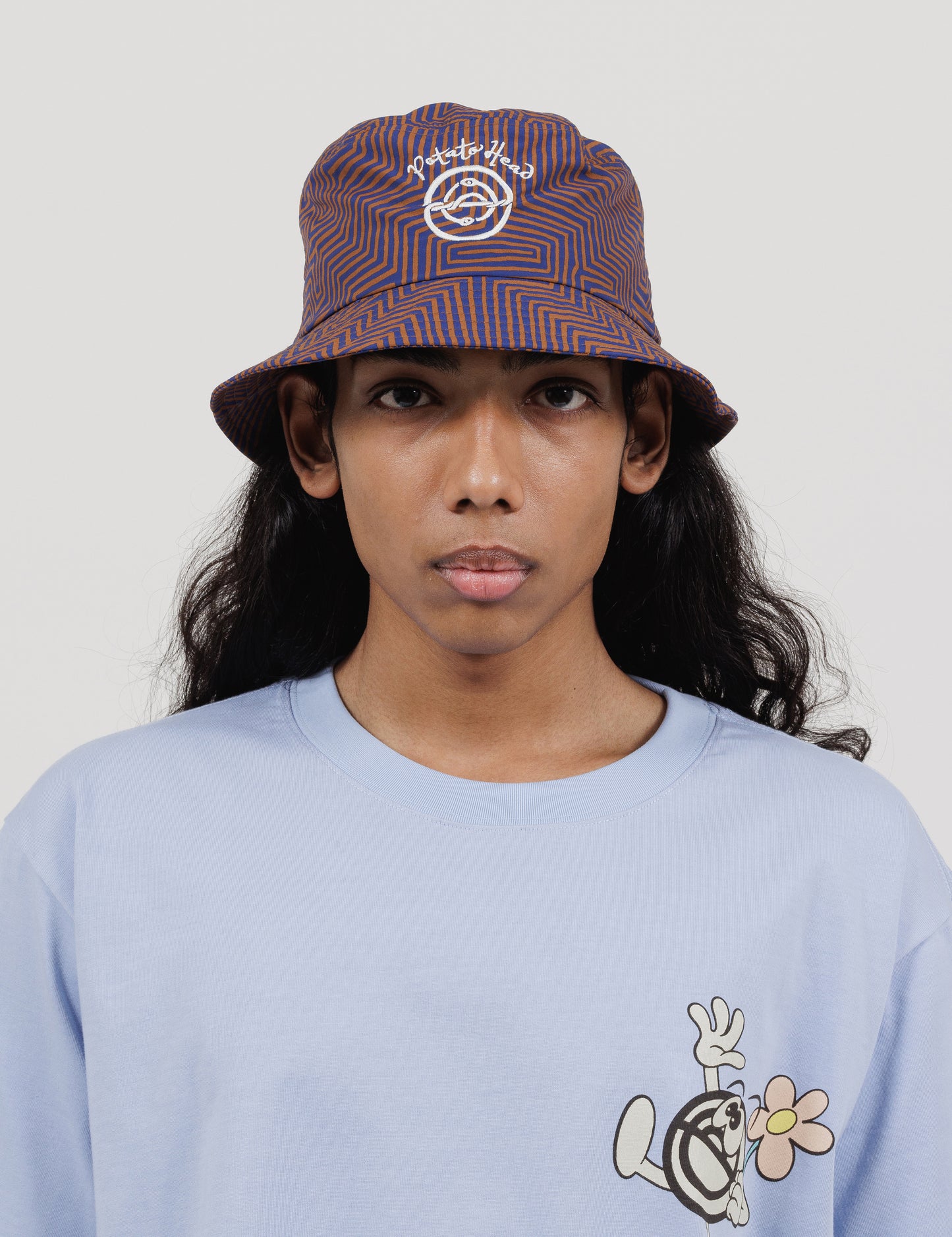 Printed Bucket Hat (Geometric)