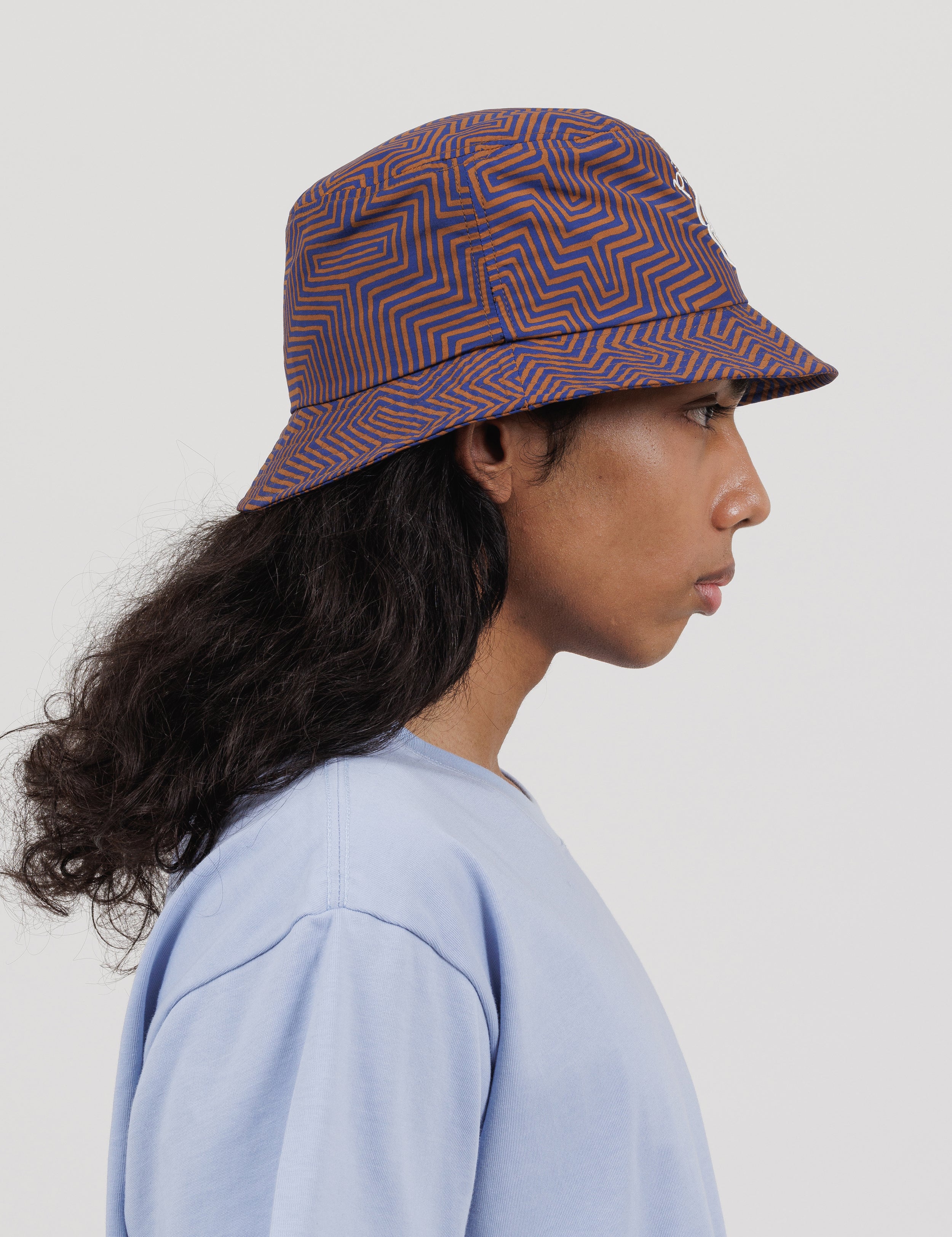 Printed Bucket Hat (Geometric)