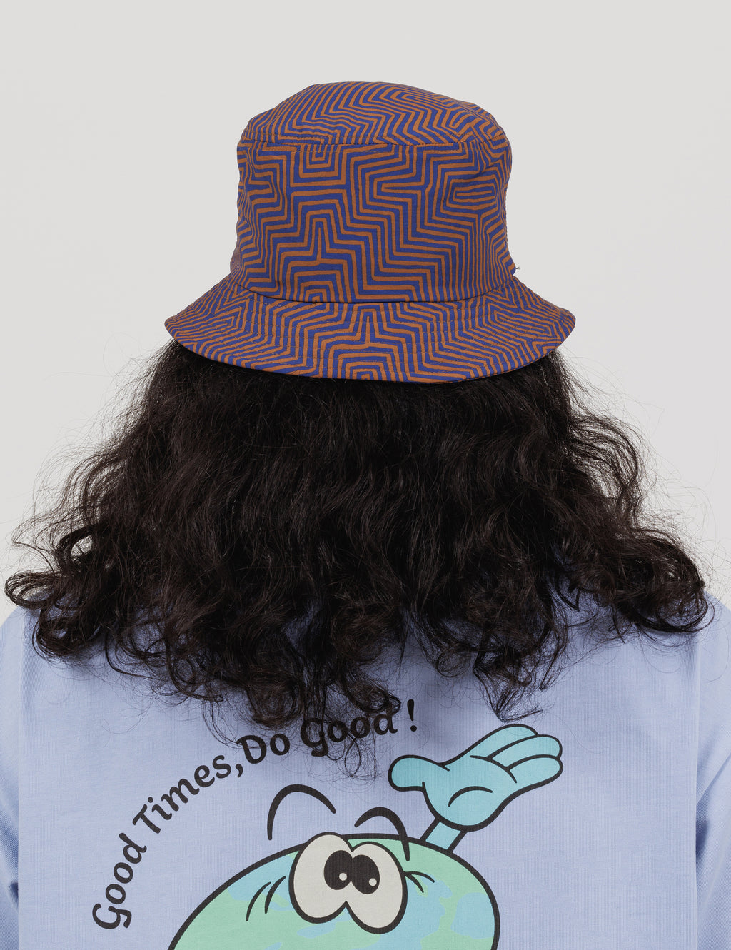 Printed Bucket Hat (Geometric)