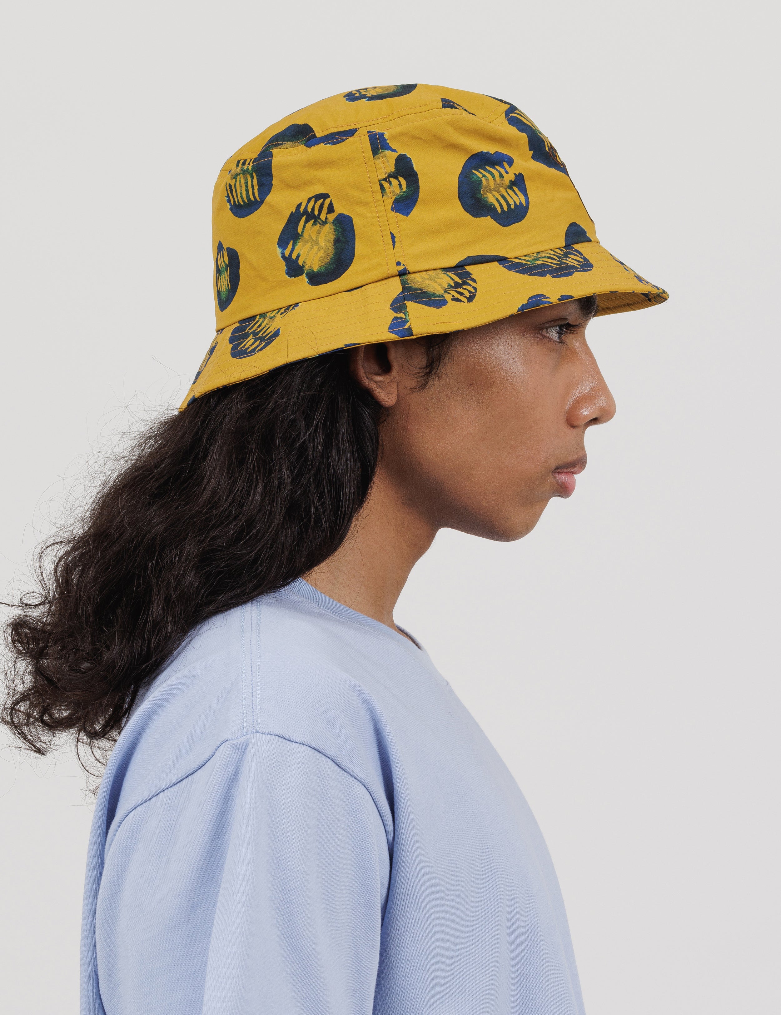 Printed Bucket Hat (Animal Mustard)