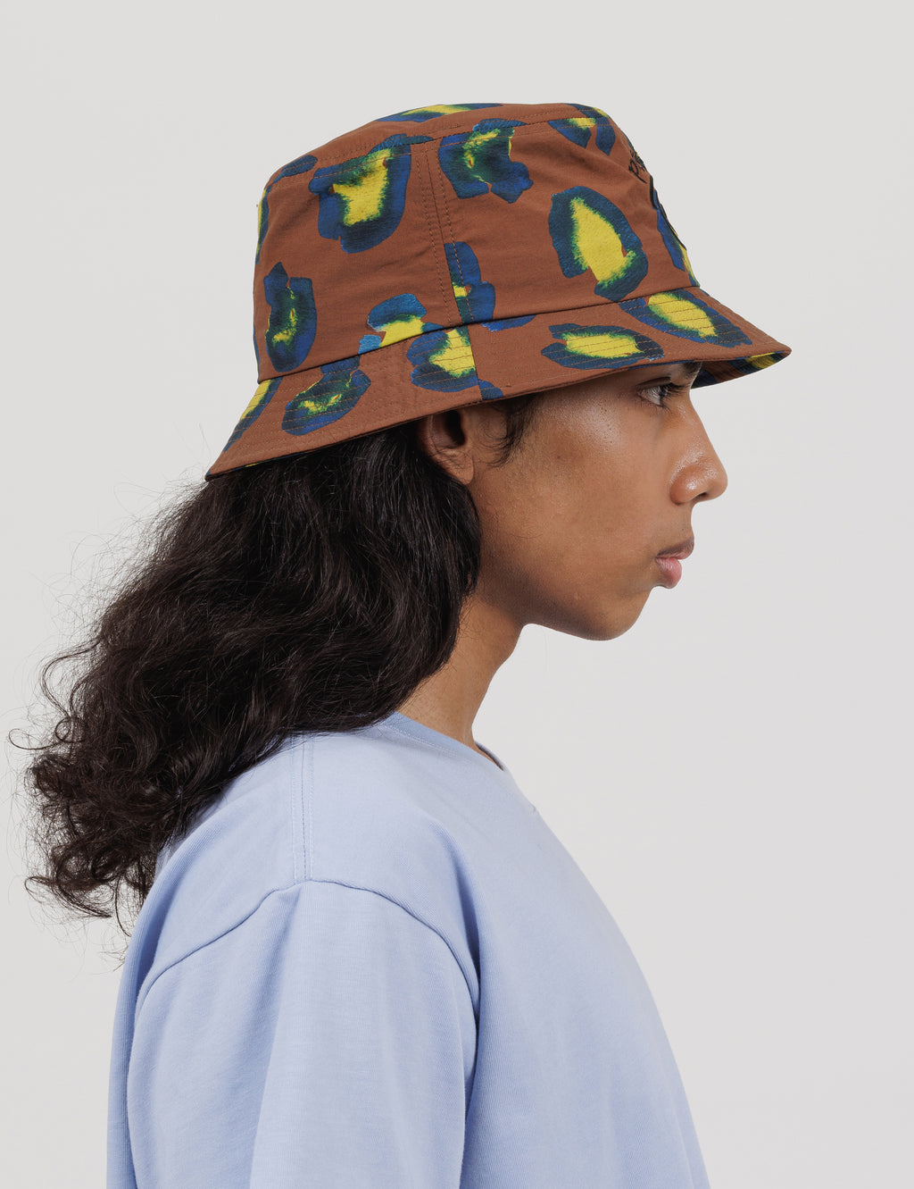 Printed Bucket Hat (Animal Brown)