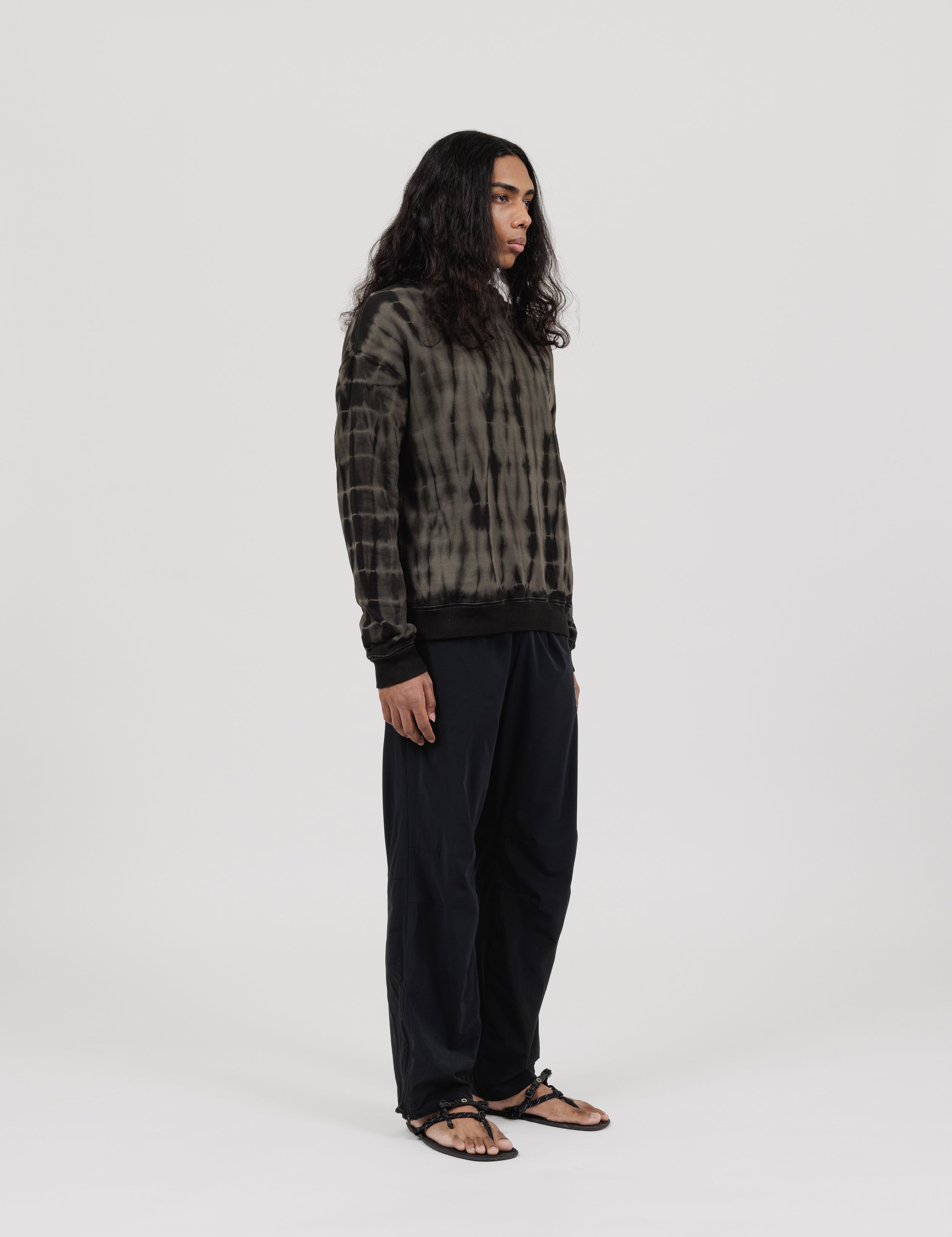 Tie Dye Crewneck Sweater (Black)