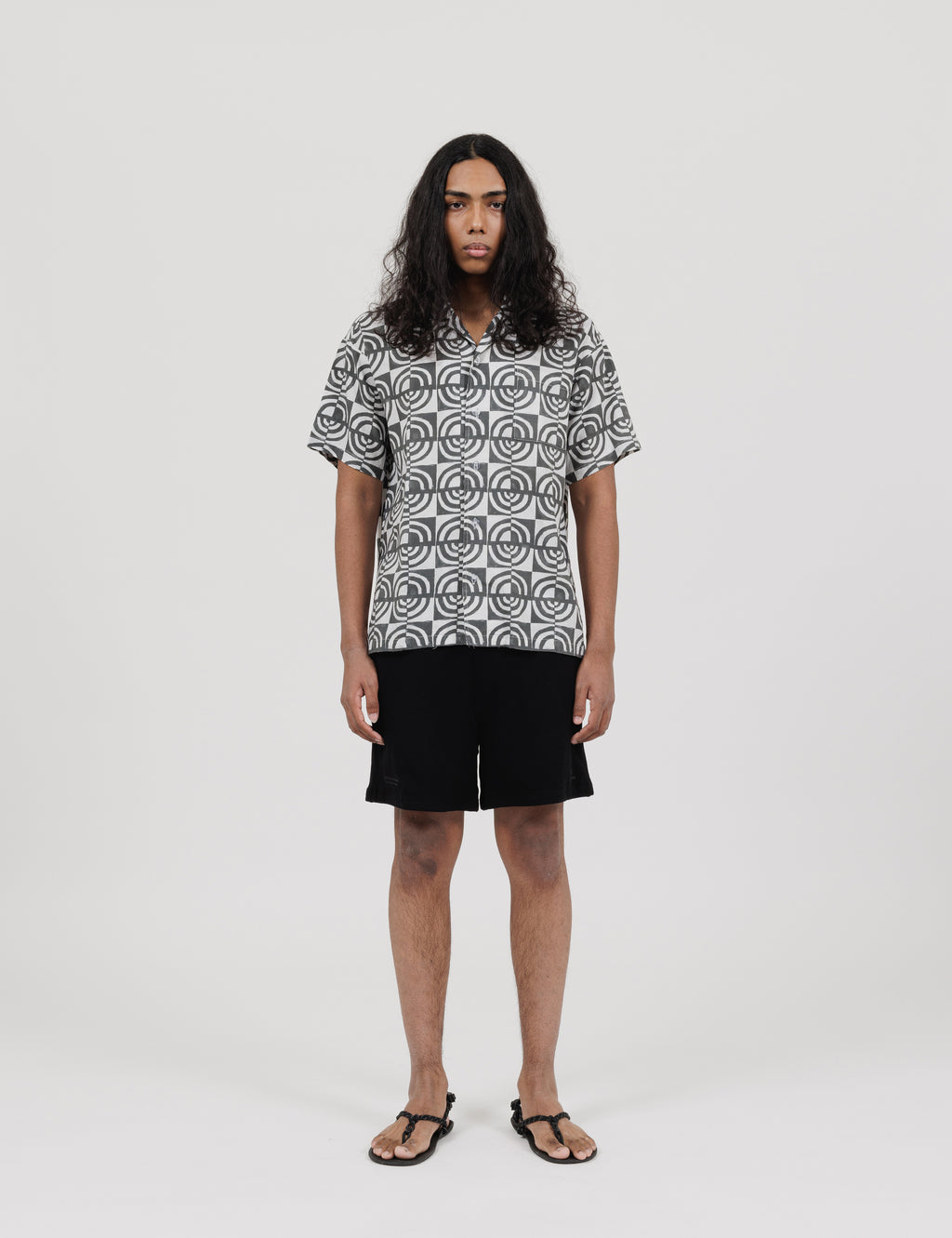 Monogram Block Print Short Sleeve Shirt