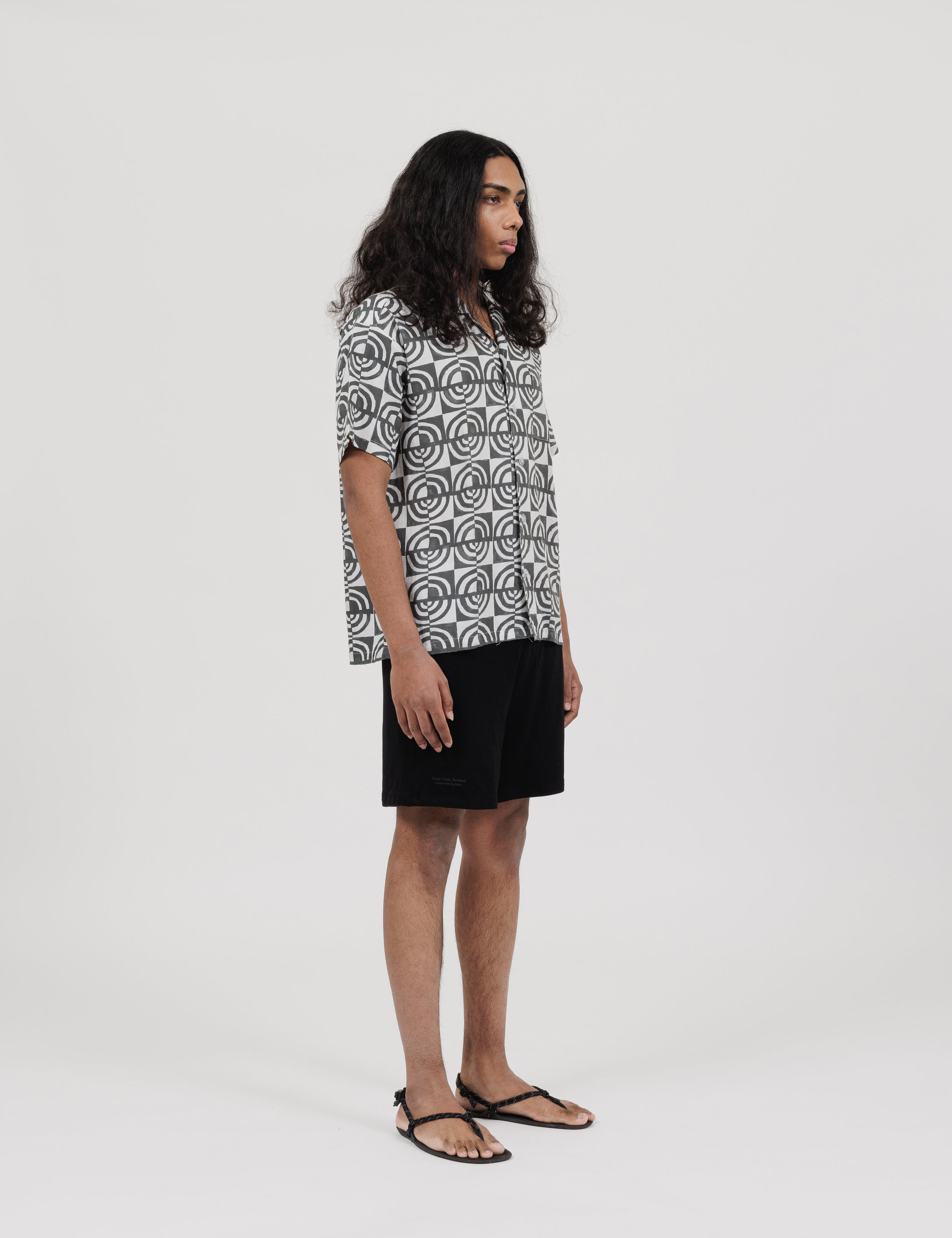 Monogram Block Print Short Sleeve Shirt