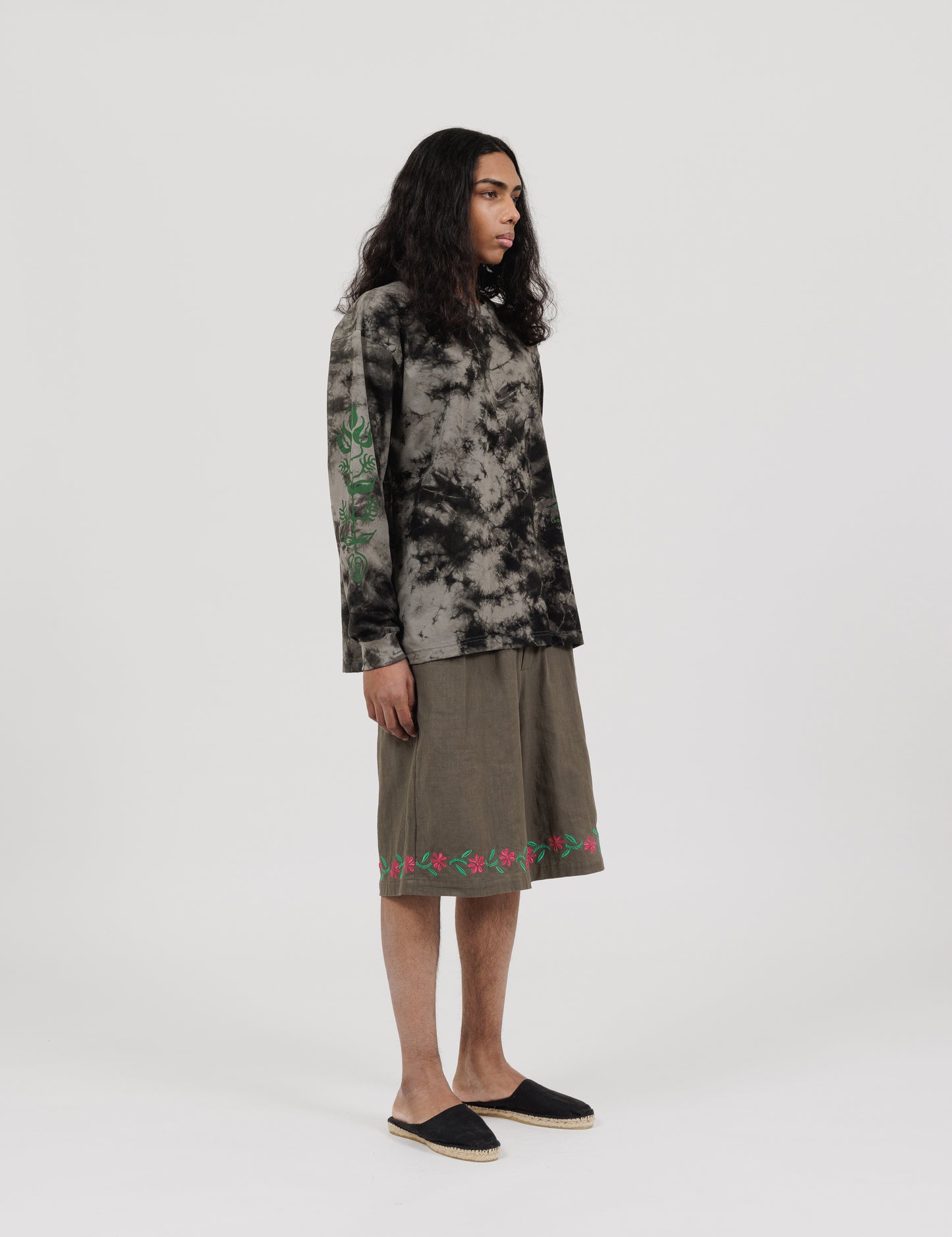 Seeds Of Life Long Sleeve T-Shirts (White x Light Grey)