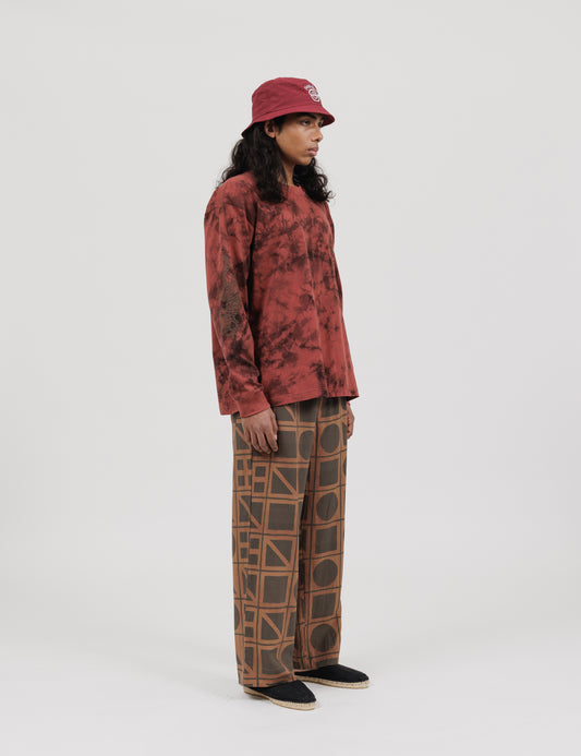 Ouroboros Long Sleeve T-Shirts (Sappan)