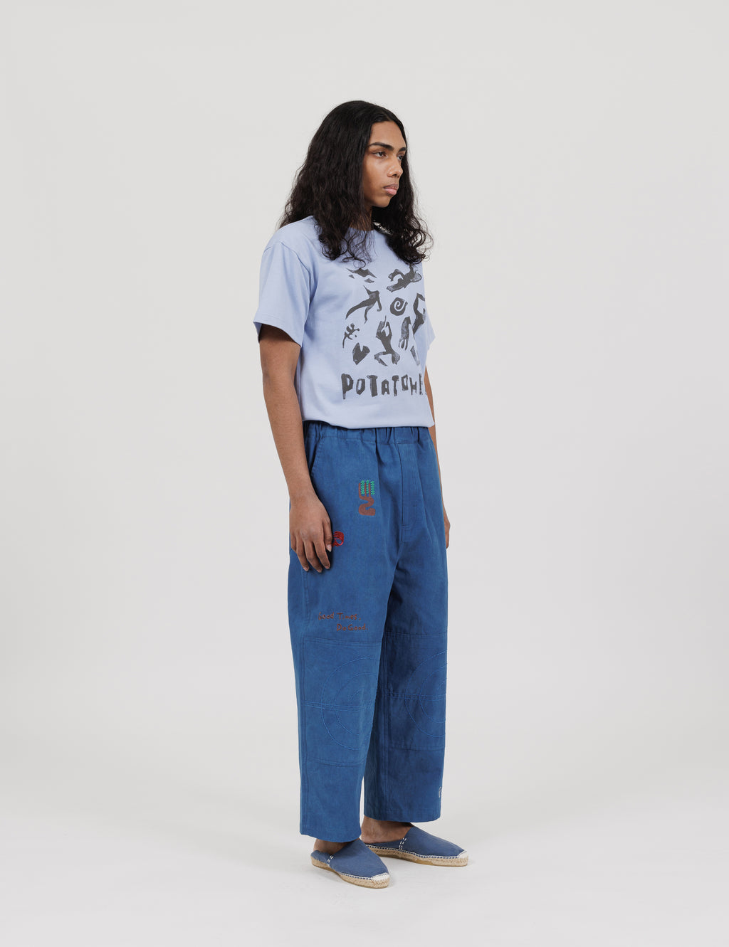 Natural Dyed Work Pants (Indigo)