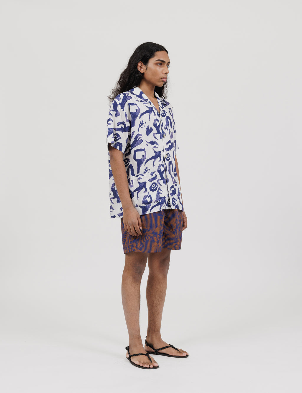 Printed Swim Shorts (Geometric)