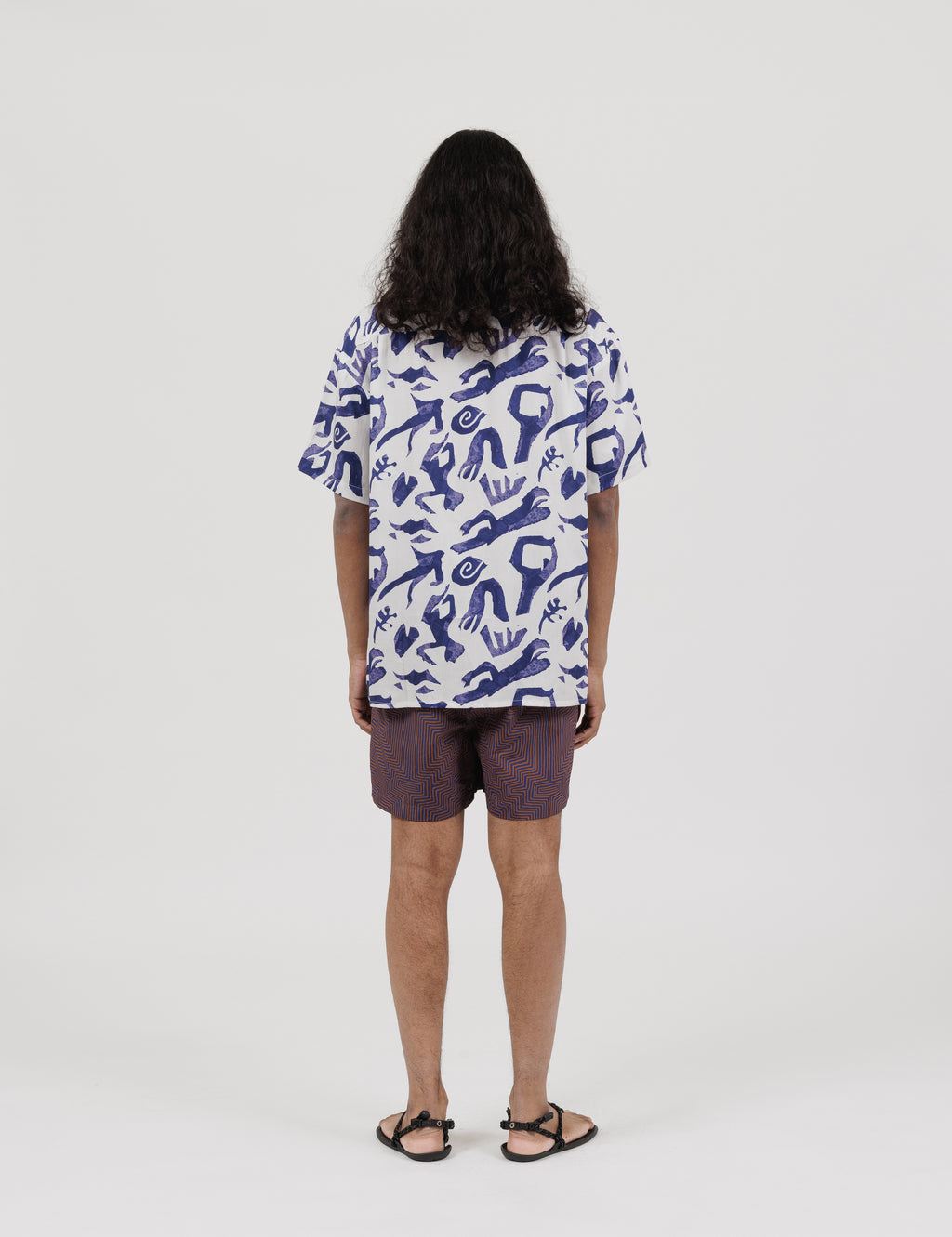 Printed Swim Shorts (Geometric)