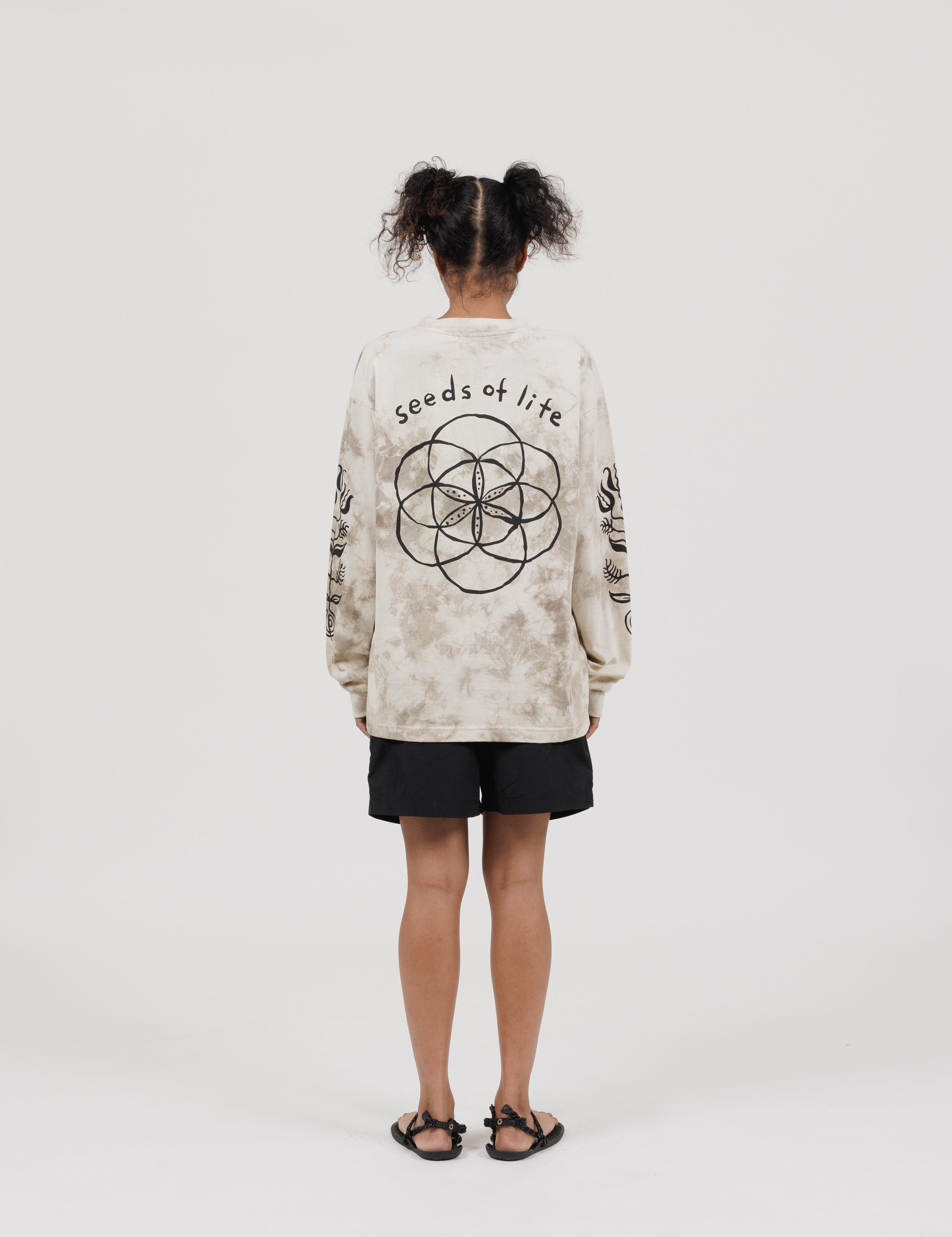 Seeds Of Life Long Sleeve T-Shirts (Almond)