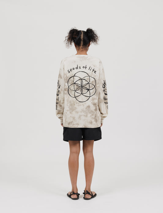 Seeds Of Life Long Sleeve T-Shirts (Almond)