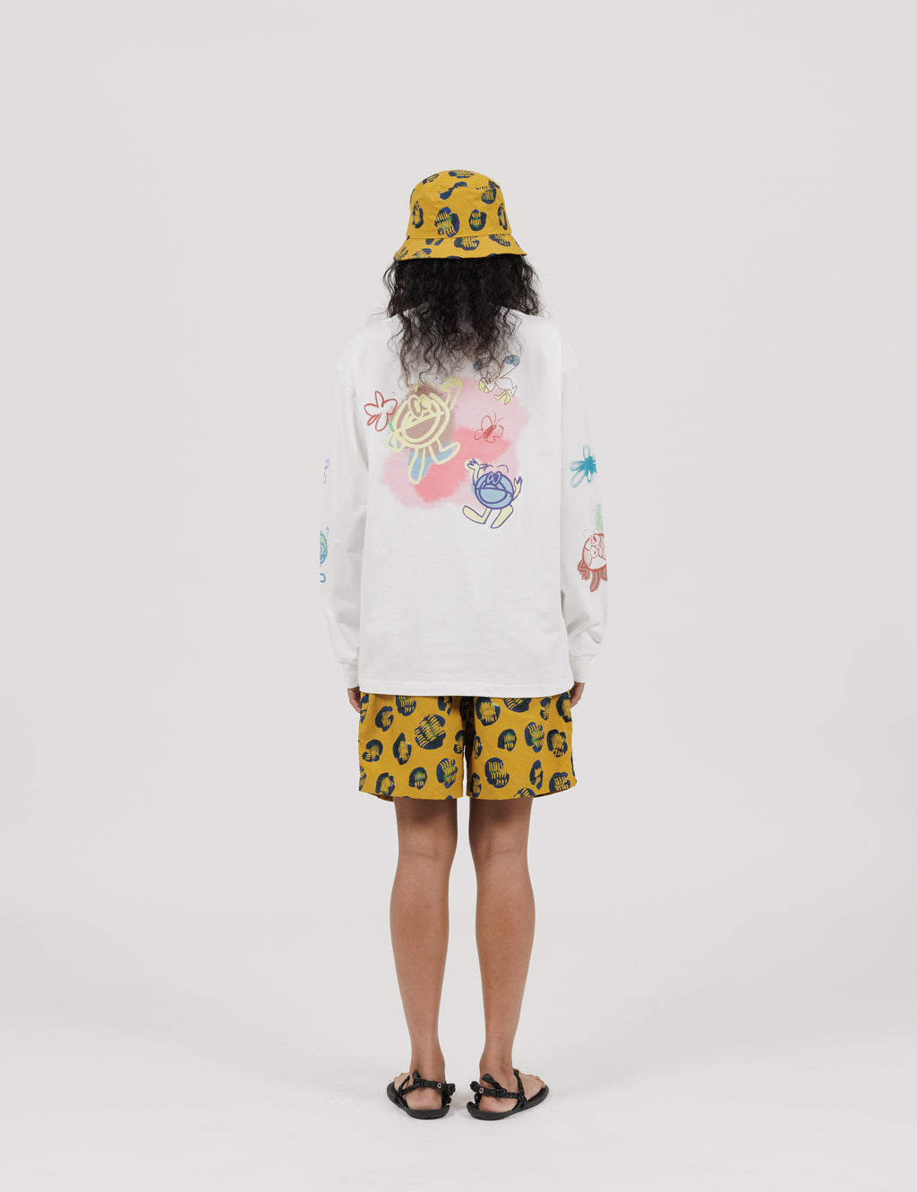 Printed Swim Shorts (Animal Mustard)