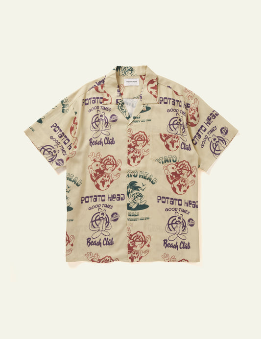 Bli Made Short Sleeve Shirt (Light Yellow)