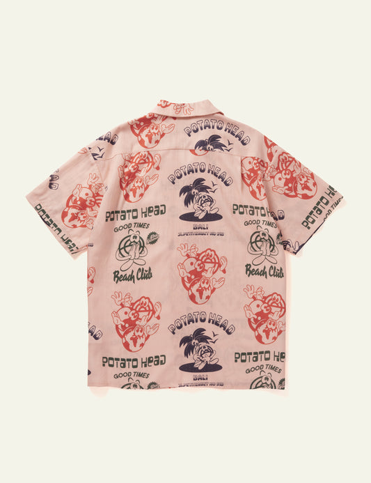 Bli Made Short Sleeve Shirt (Salmon Pink)