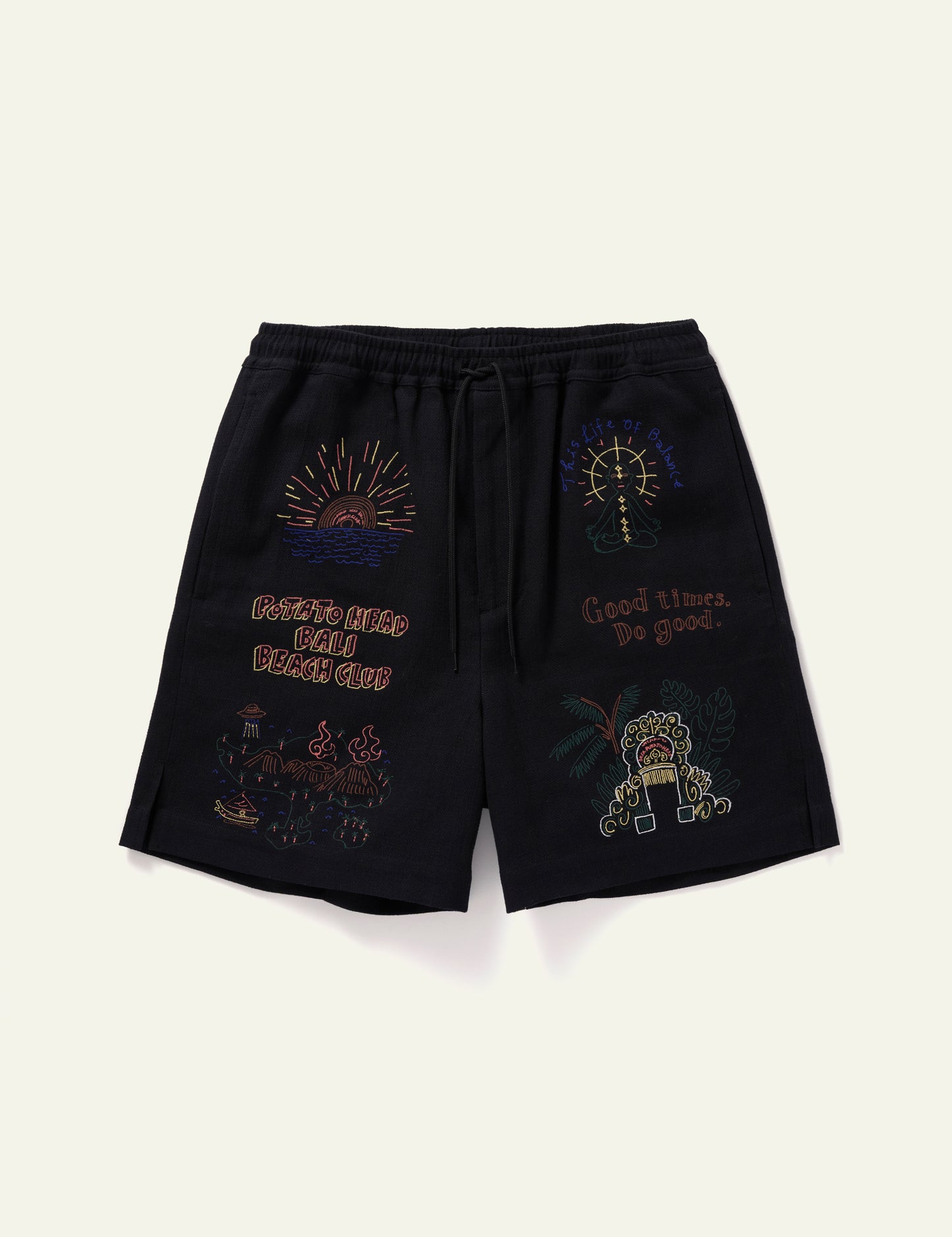 Bali's Landscape Shorts (Black)