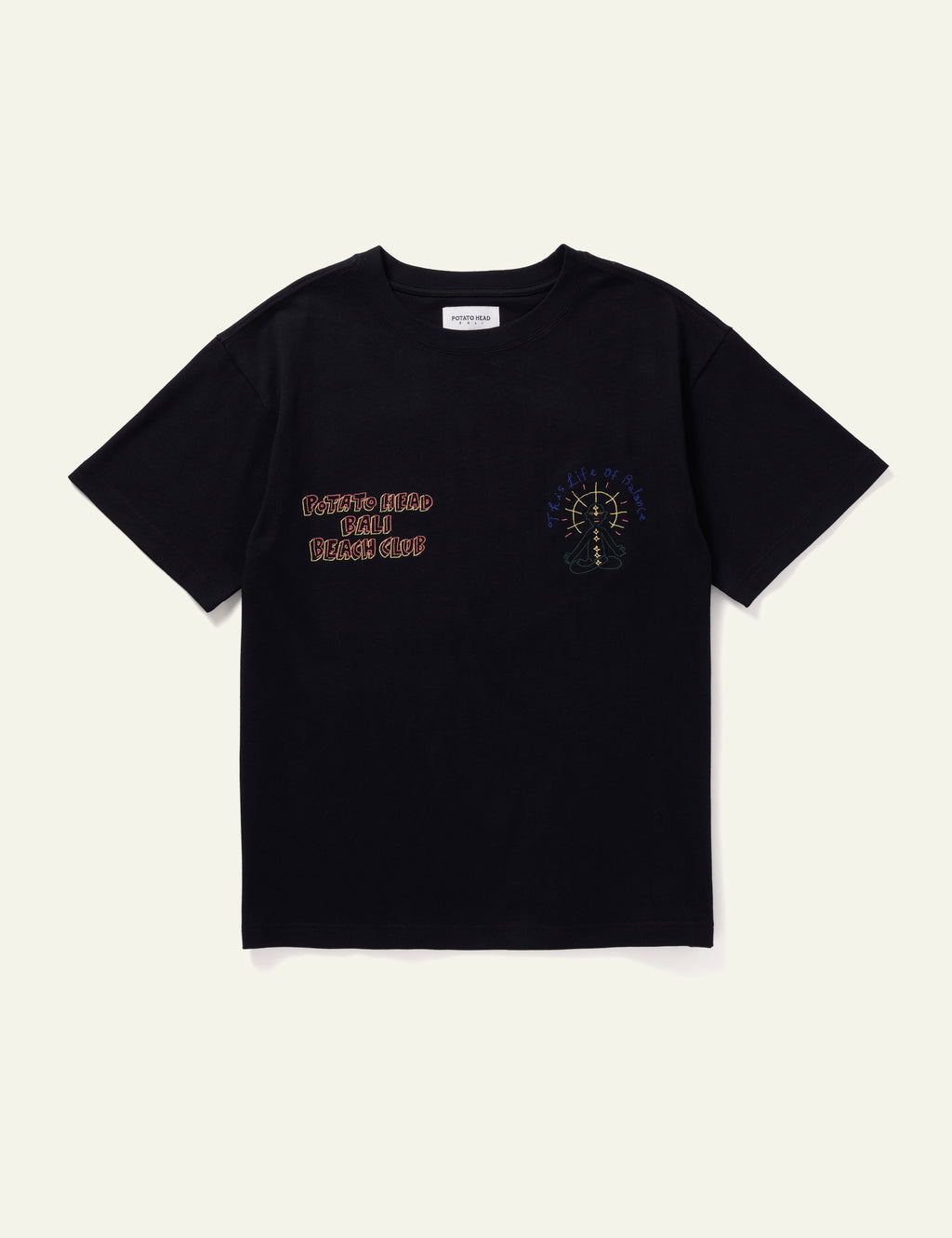 Bali Short Sleeve Printed T-Shirt (Black)