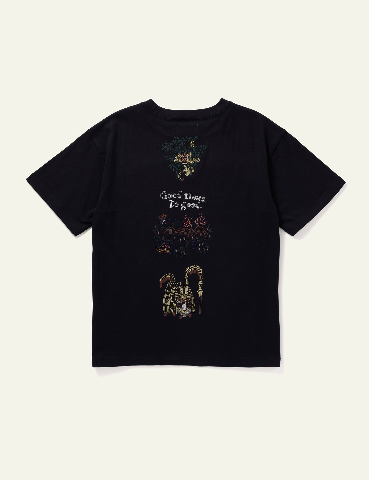 Bali Short Sleeve Printed T-Shirt (Black)