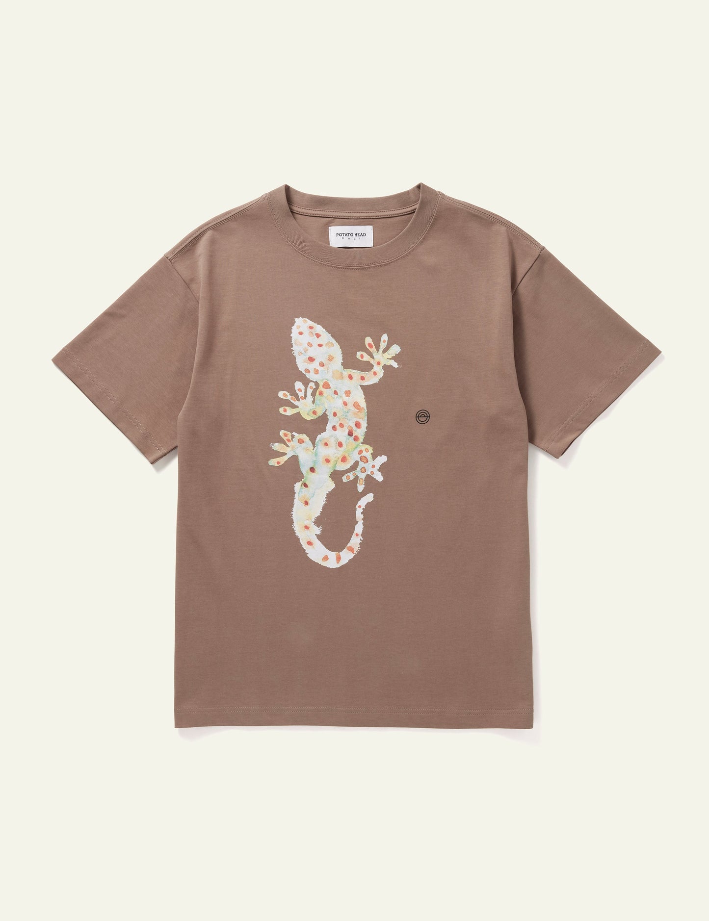 Gecko Short Sleeve Printed T-Shirt (Brown)