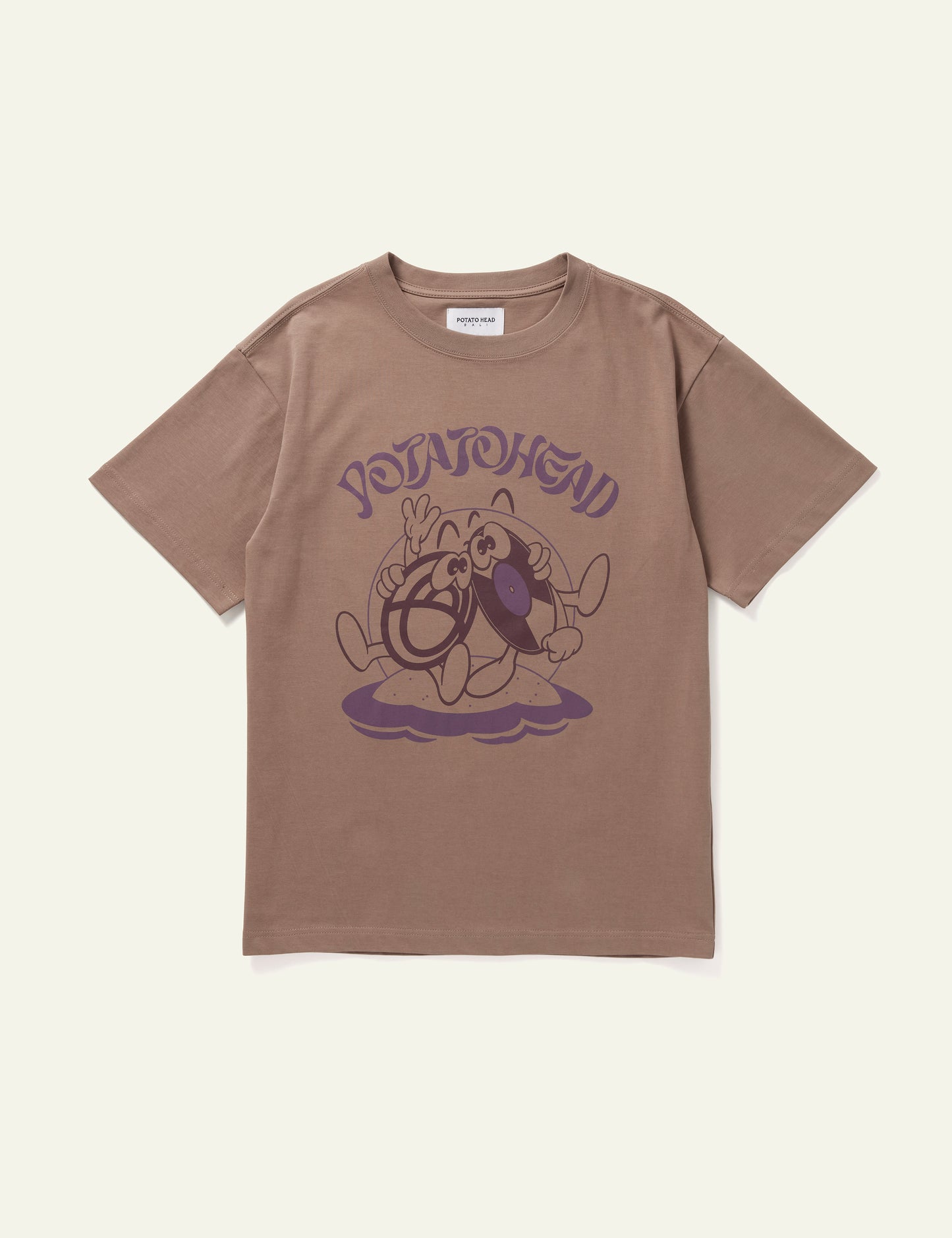 Bli Made Short Sleeve Printed T-Shirt (Brown)