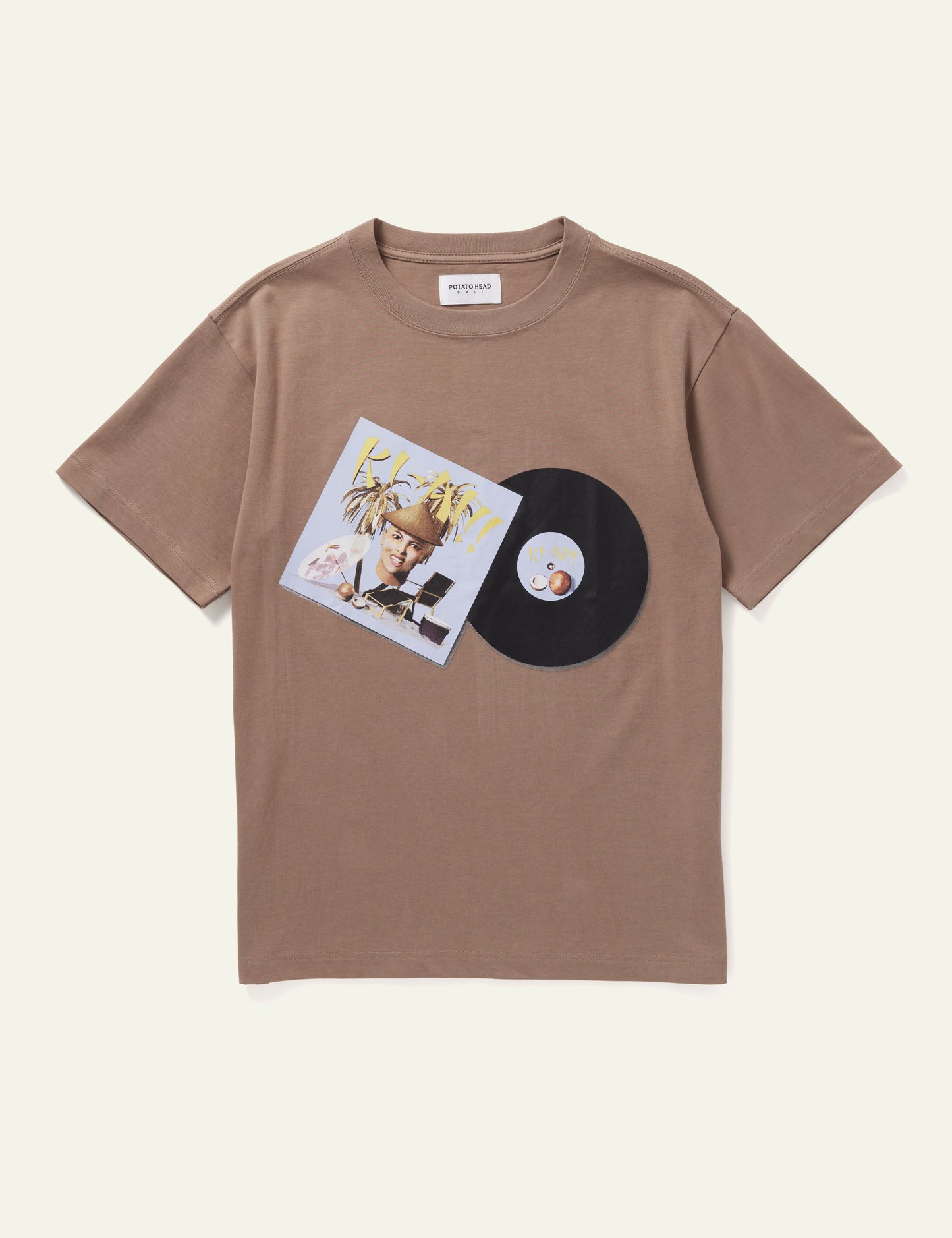 Ki-Ai Short Sleeve Printed T-Shirt (Brown)