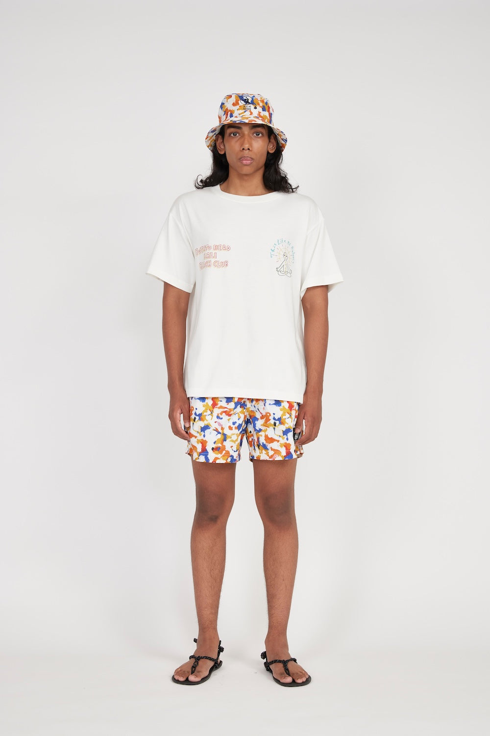 Bali Short Sleeve Printed T-Shirt (White)