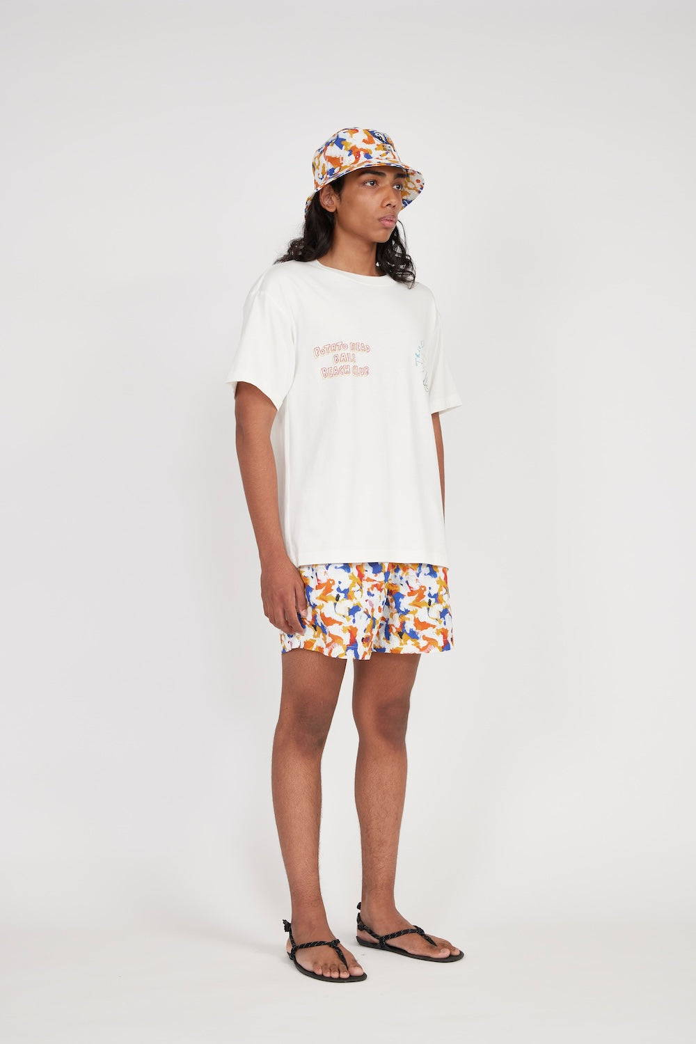 Bali Short Sleeve Printed T-Shirt (White)