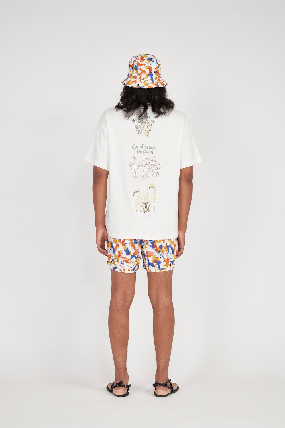 Bali Short Sleeve Printed T-Shirt (White)