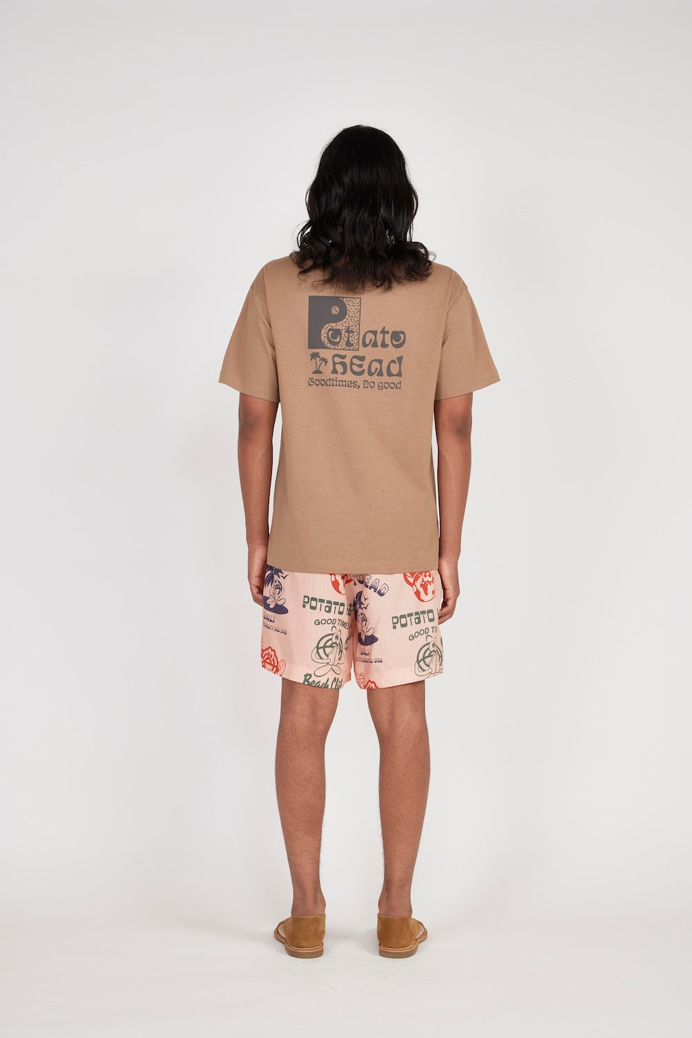 Ki-Ai Short Sleeve Printed T-Shirt (Brown)