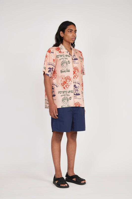 Bli Made Short Sleeve Shirt (Salmon Pink)