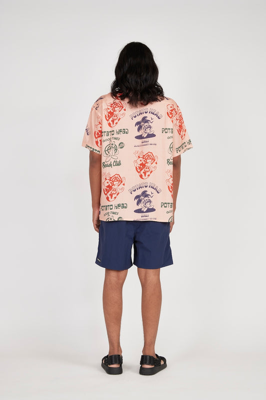 Bli Made Short Sleeve Shirt (Salmon Pink)