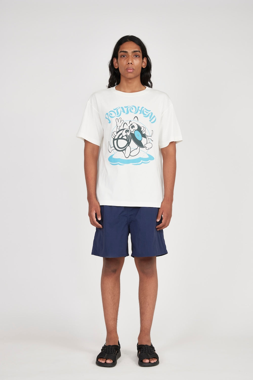 Bli Made Short Sleeve Printed T-Shirt (White)