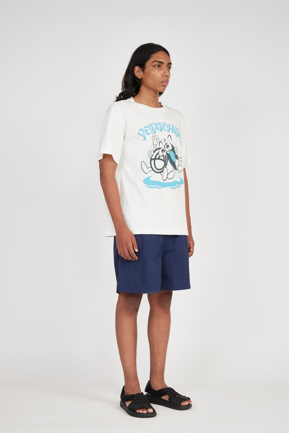 Bli Made Short Sleeve Printed T-Shirt (White)