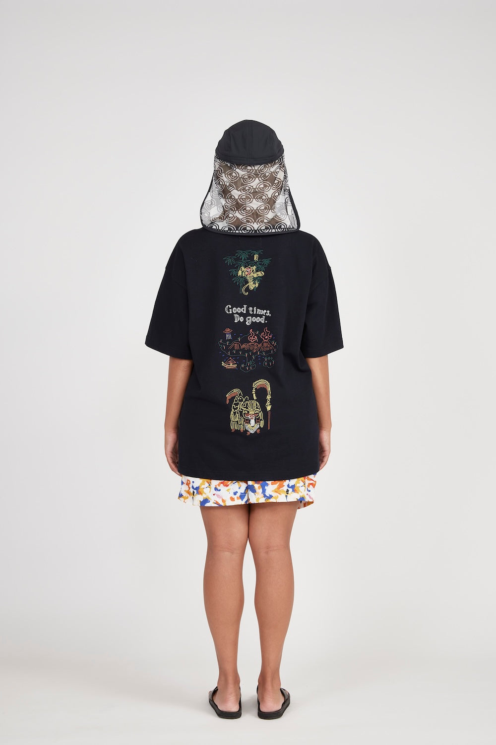 Bali Short Sleeve Printed T-Shirt (Black)