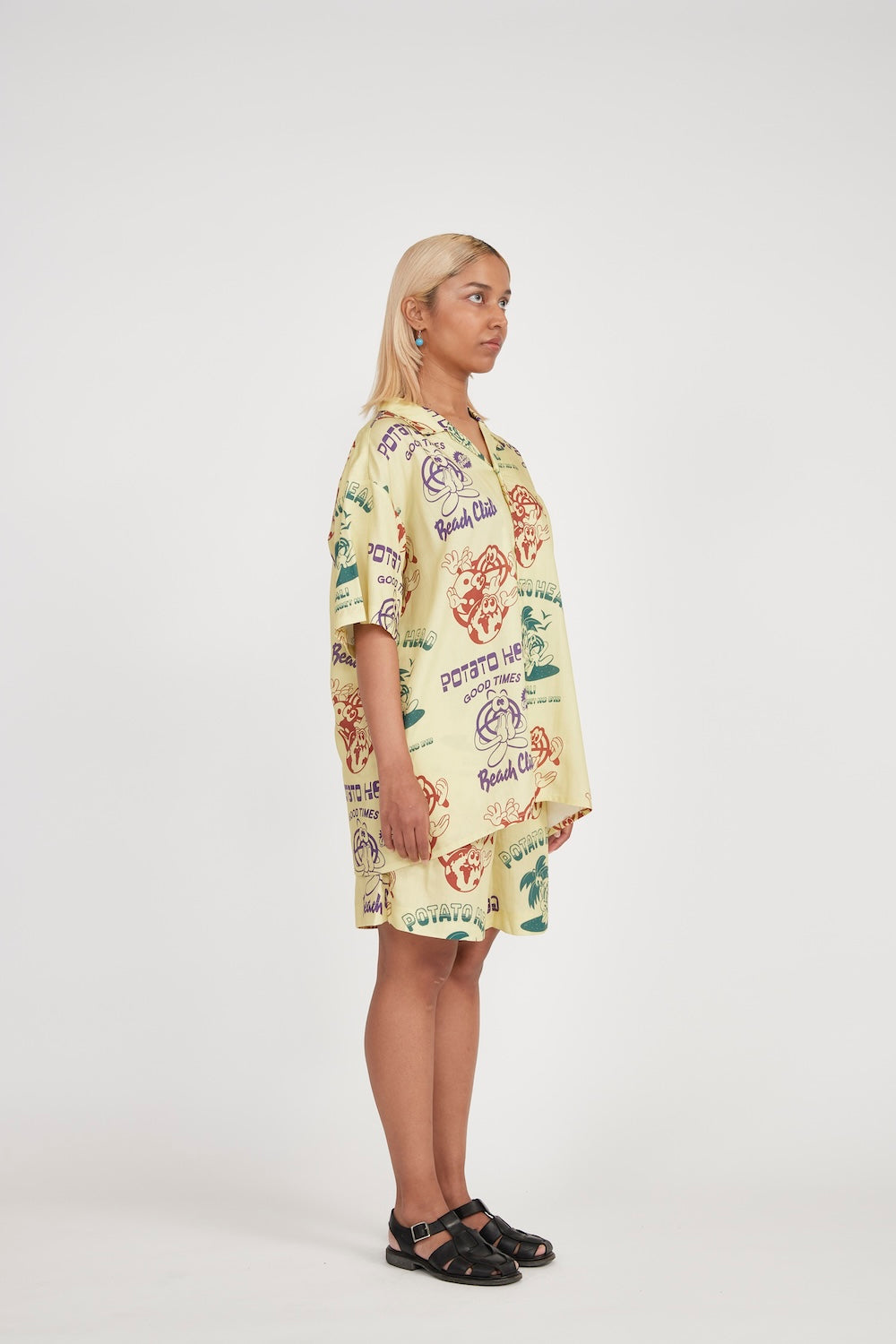 Bli Made Short Sleeve Shirt (Light Yellow)