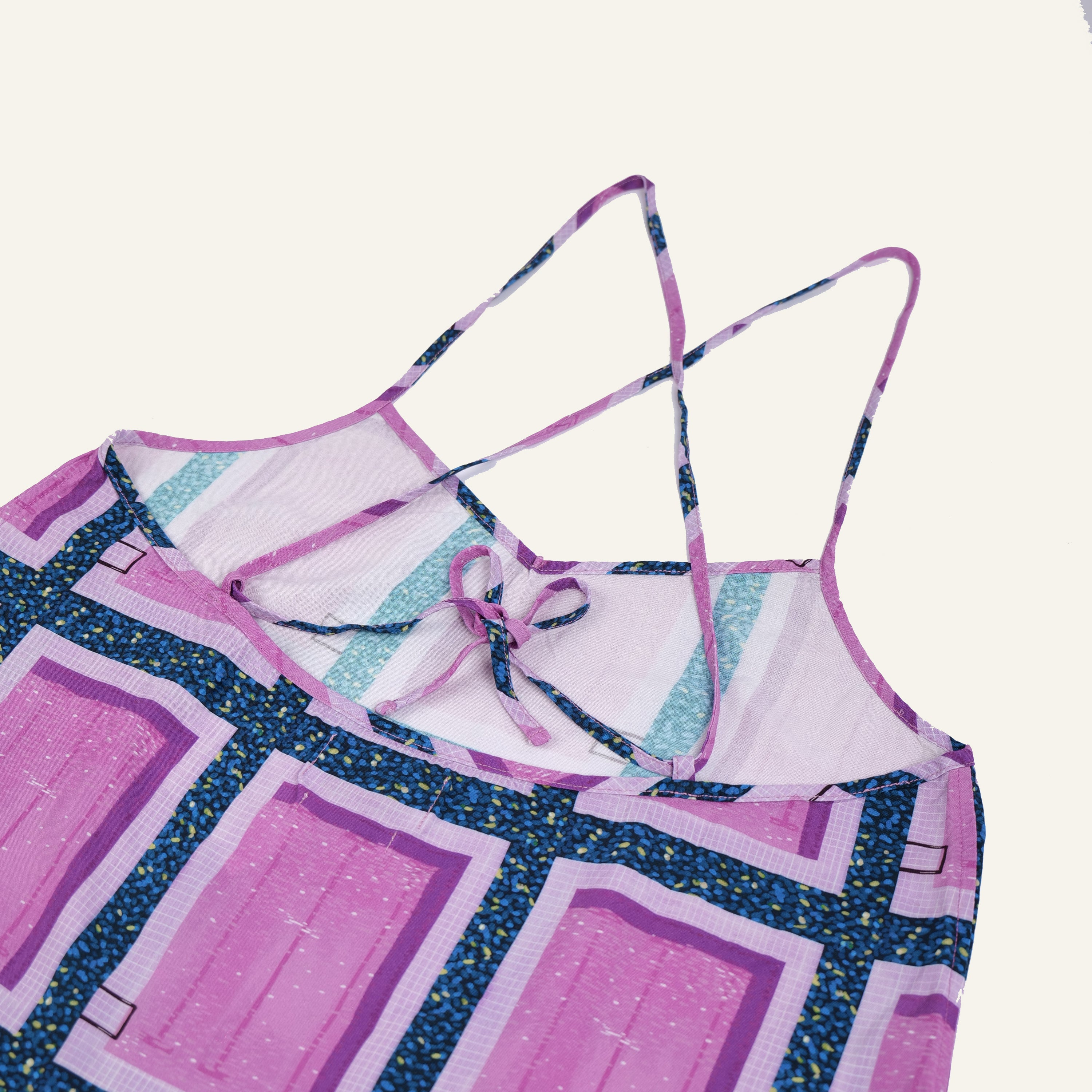 City Pop Slip Dress (Purple)