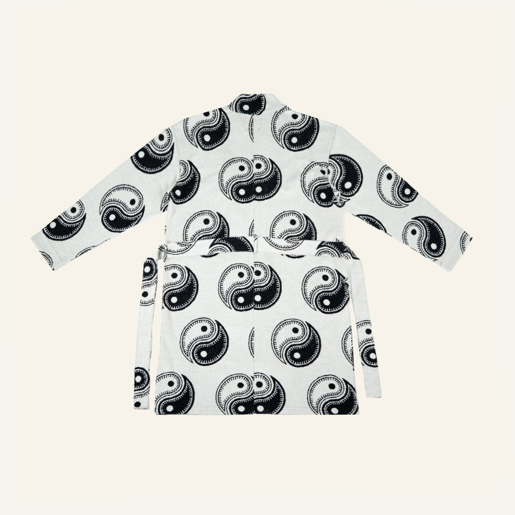 Yin Yang Beach Pile Gown (Black)