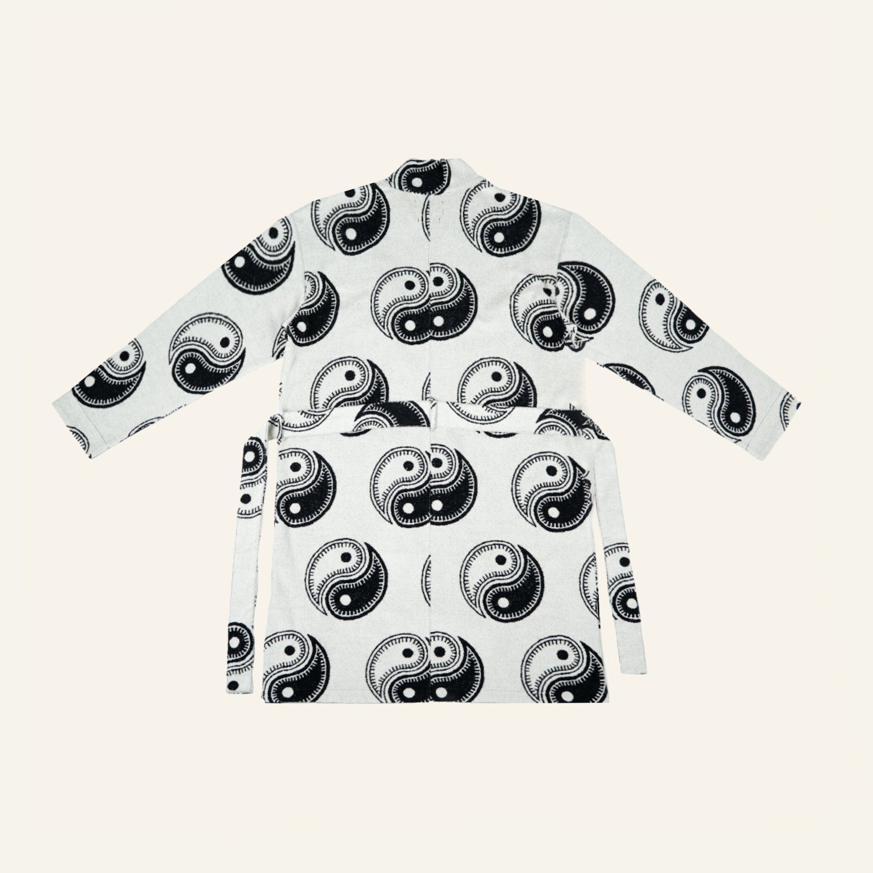 Yin Yang Beach Pile Gown (Black)