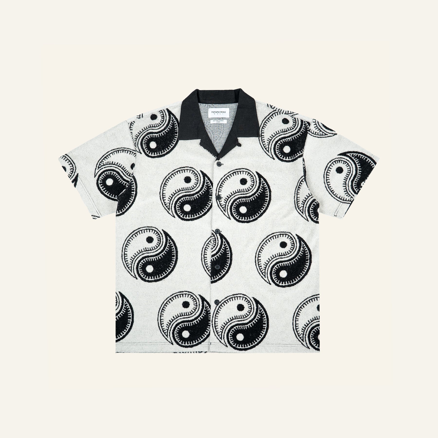 Yin Yang Beach Pile Shirt (Black)