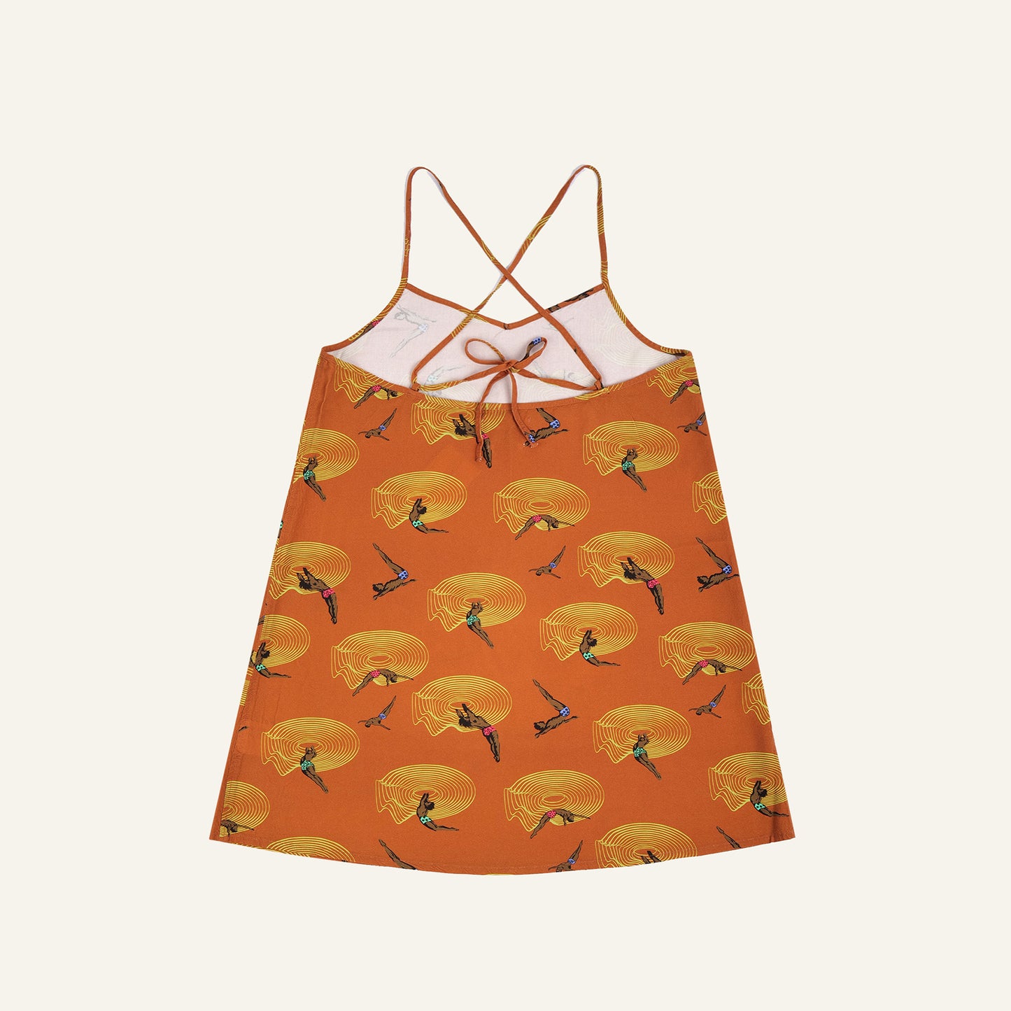 Dive In Slip Dress (Orange)