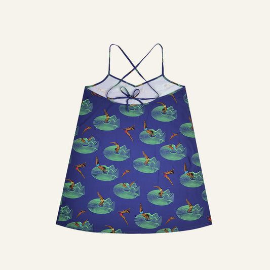 Dive In Slip Dress (Navy)