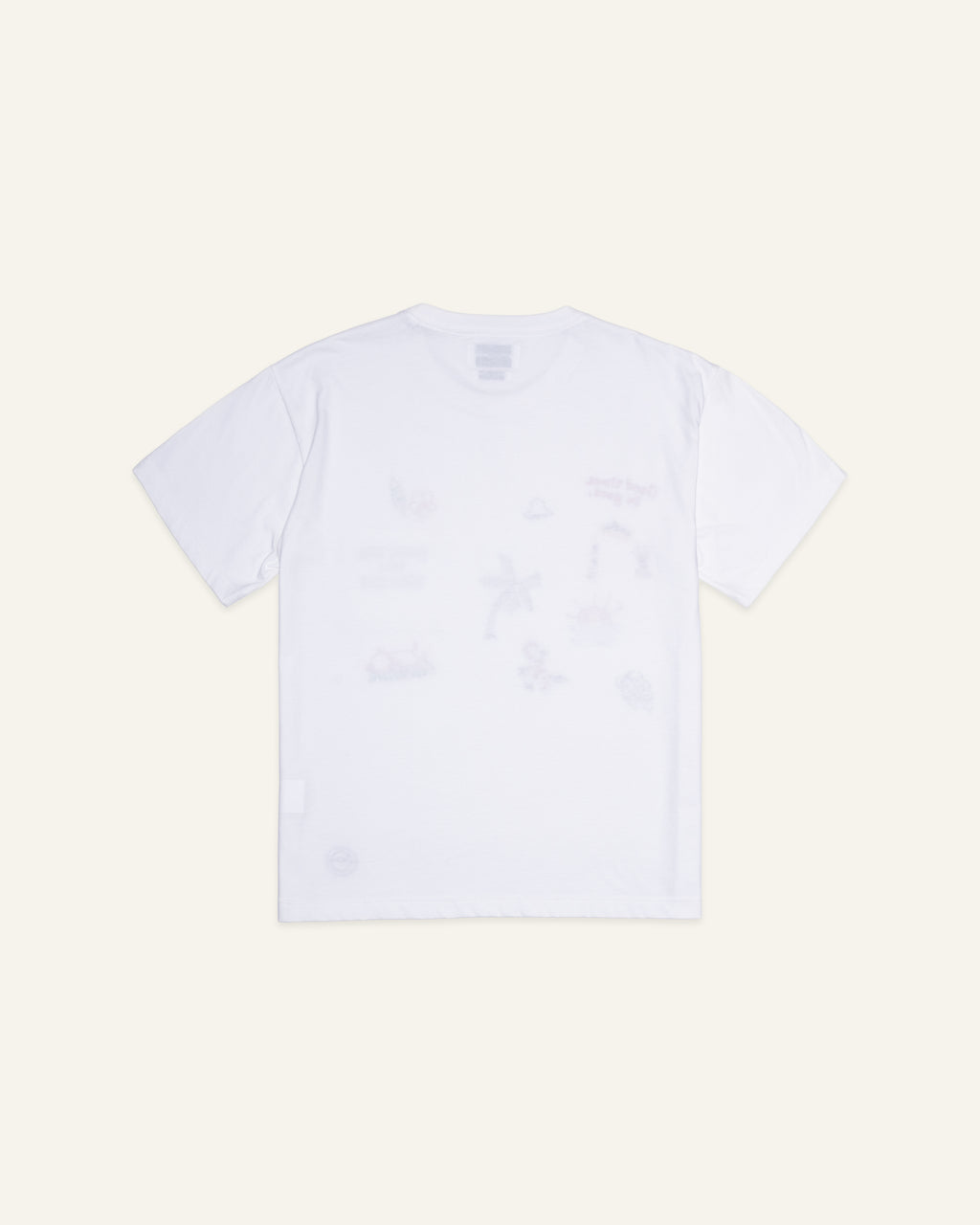 Bali's Embroidery Pocket T-Shirt Off White