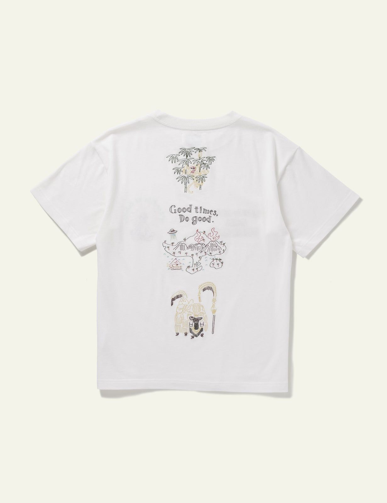 Bali Short Sleeve Printed T-Shirt (White)